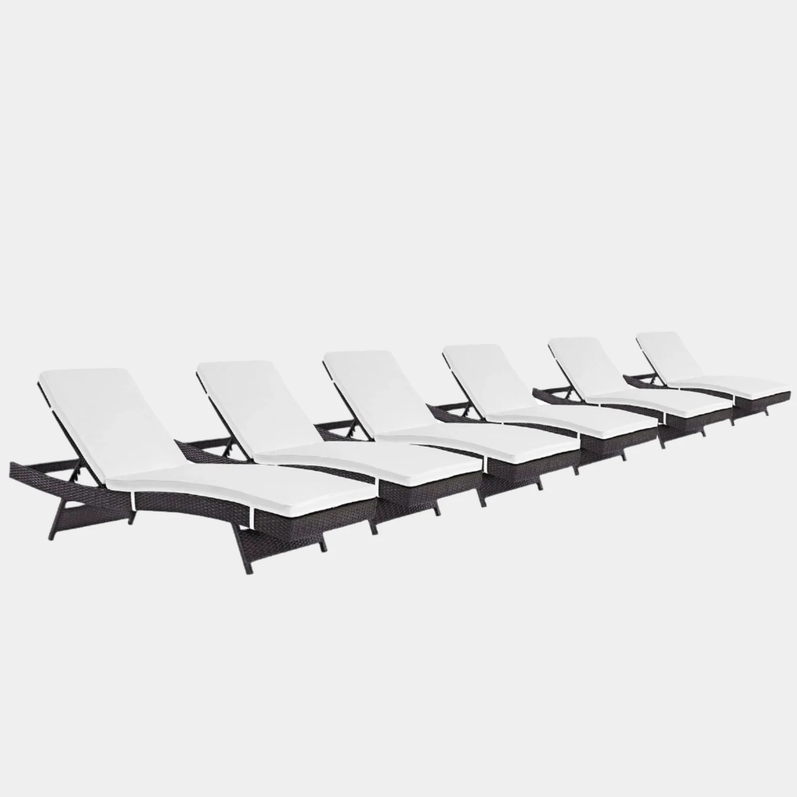 Convene Outdoor Patio Chaise Set of 6 - Image 21