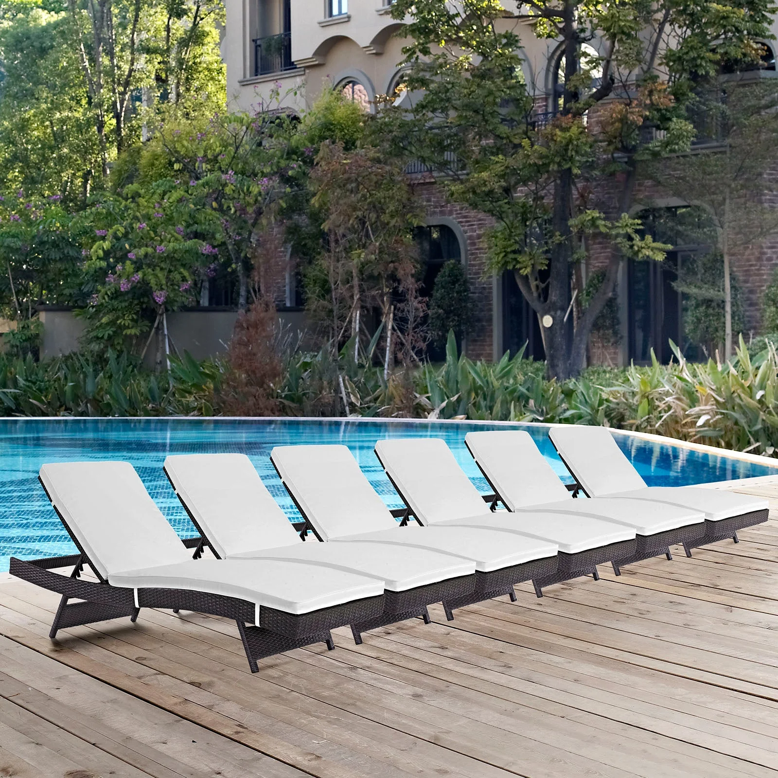 Convene Outdoor Patio Chaise Set of 6 - Image 22