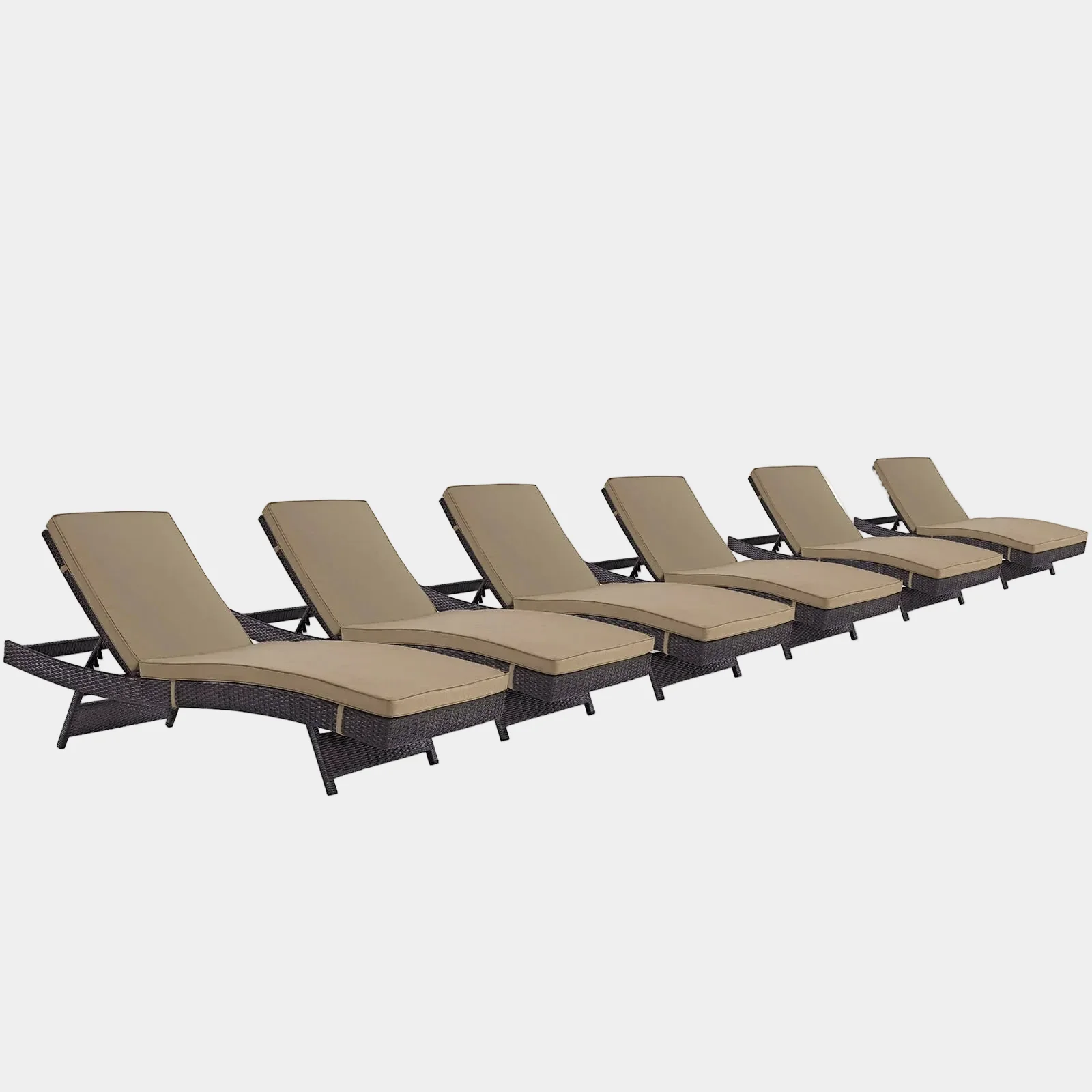 Convene Outdoor Patio Chaise Set of 6 - Image 26