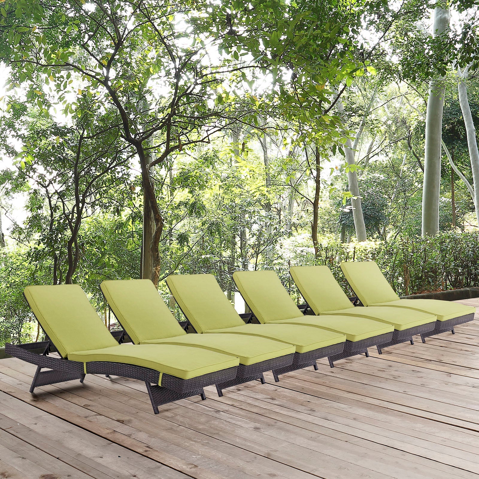 Convene Outdoor Patio Chaise Set of 6 - Image 7