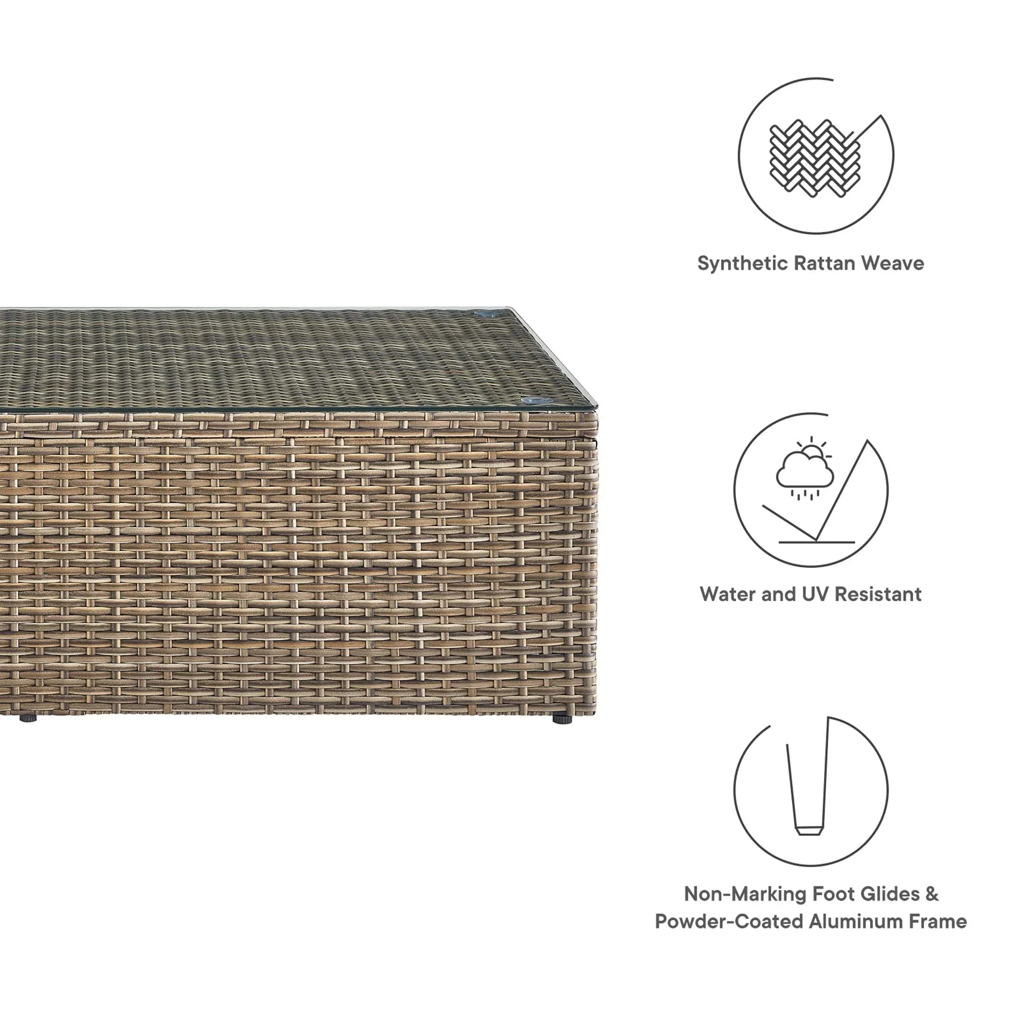 Convene Outdoor Patio Coffee Table - Image 6