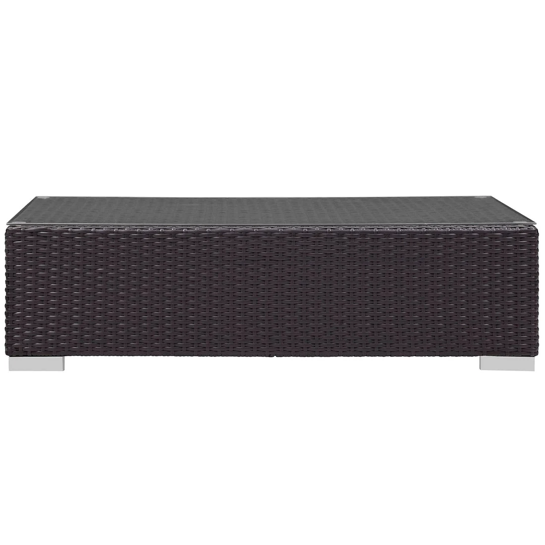 Convene Outdoor Patio Coffee Table in Espresso - Image 4