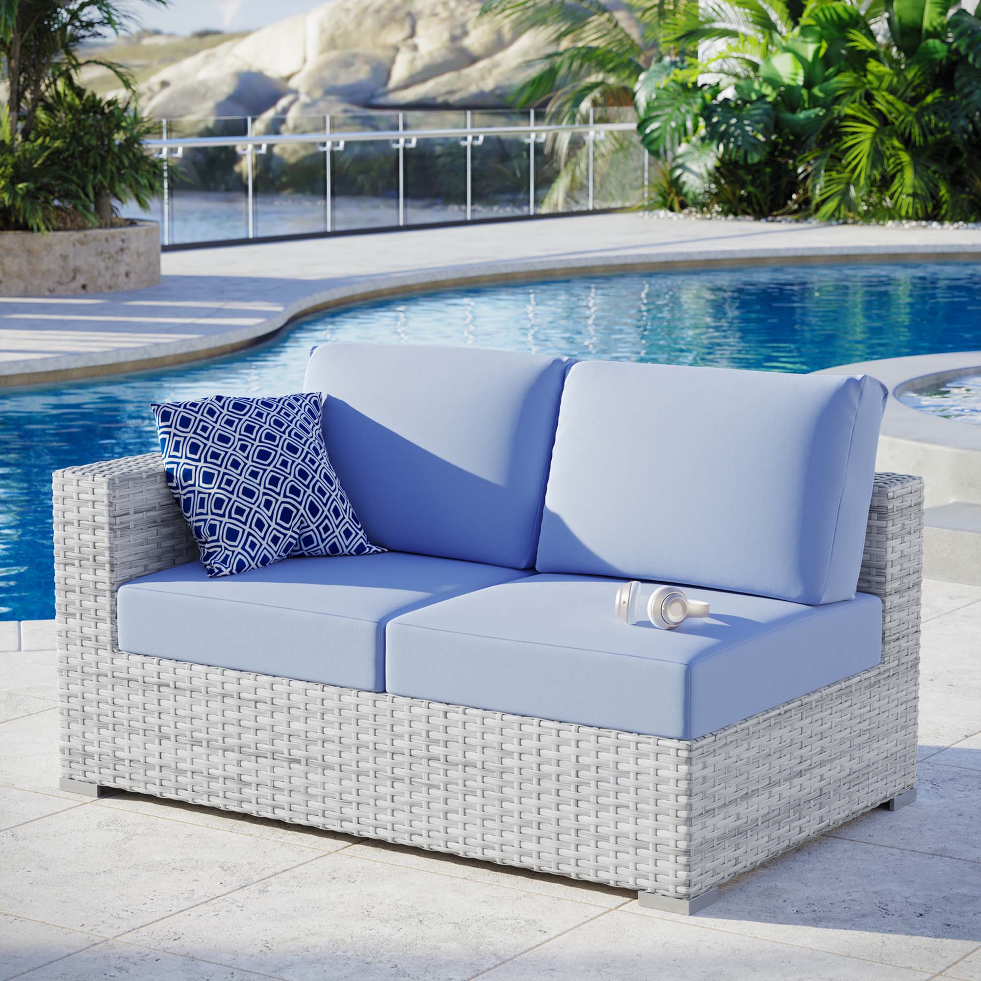 Convene Outdoor Patio Left-Arm Loveseat - Image 2