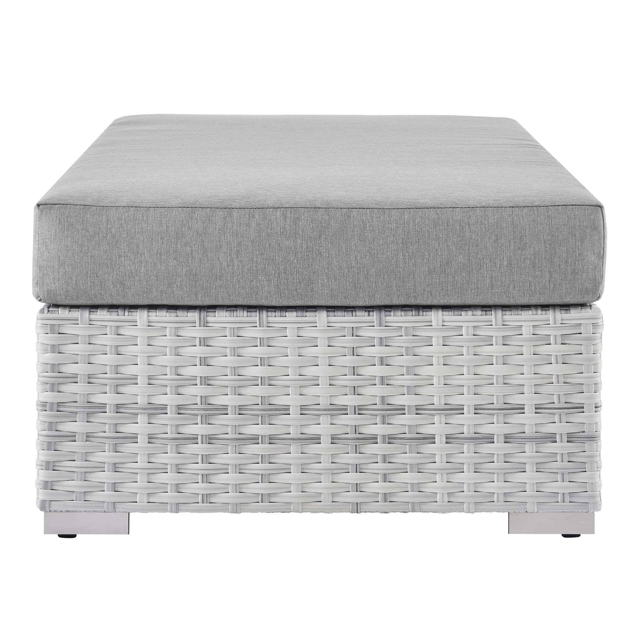 Convene Outdoor Patio Rectangular Ottoman - Image 4