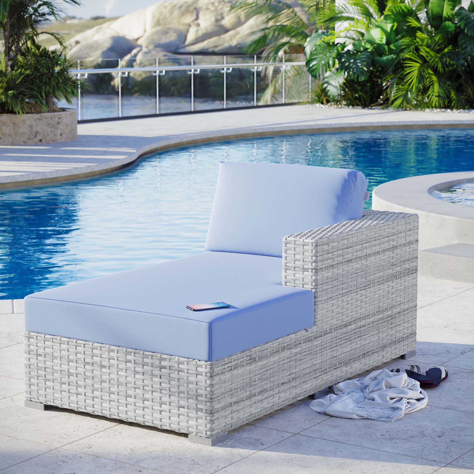 Convene Outdoor Patio Right Chaise - Image 10