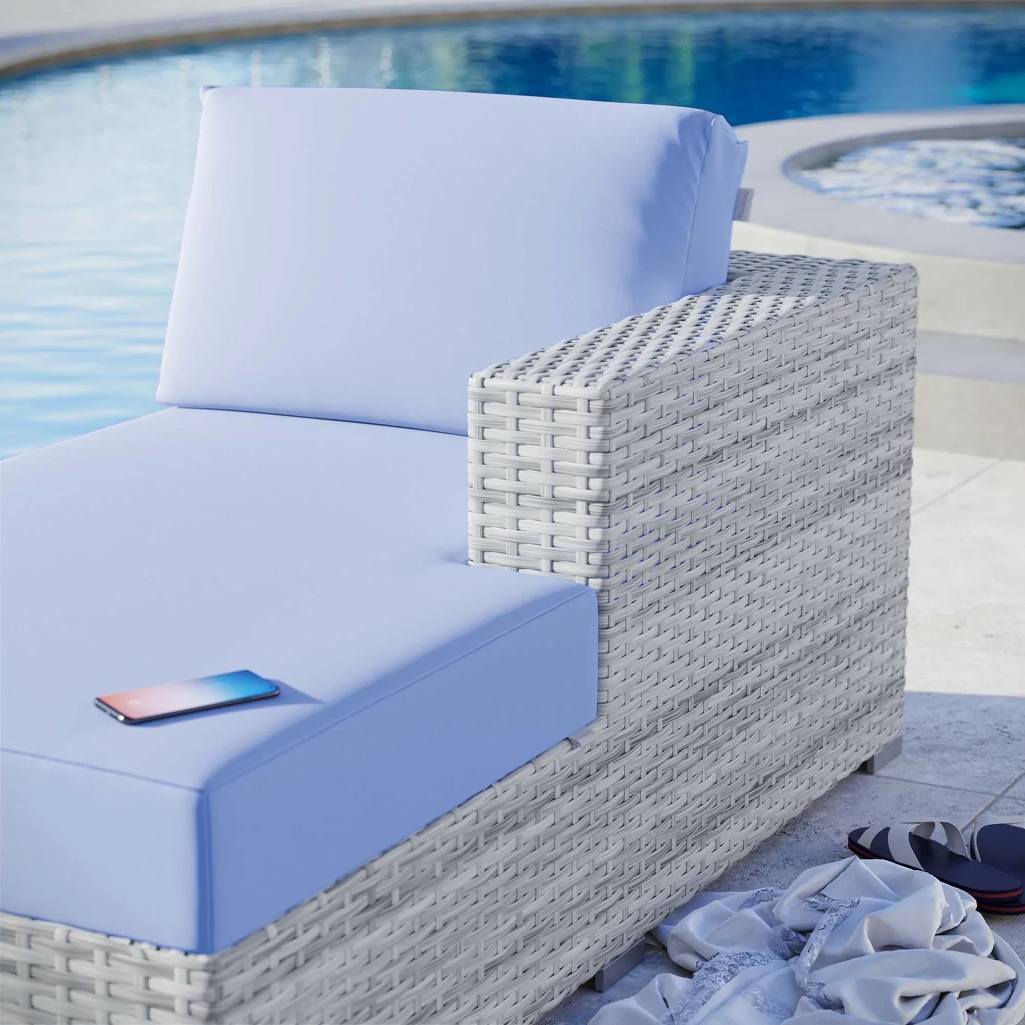 Convene Outdoor Patio Right Chaise - Image 11