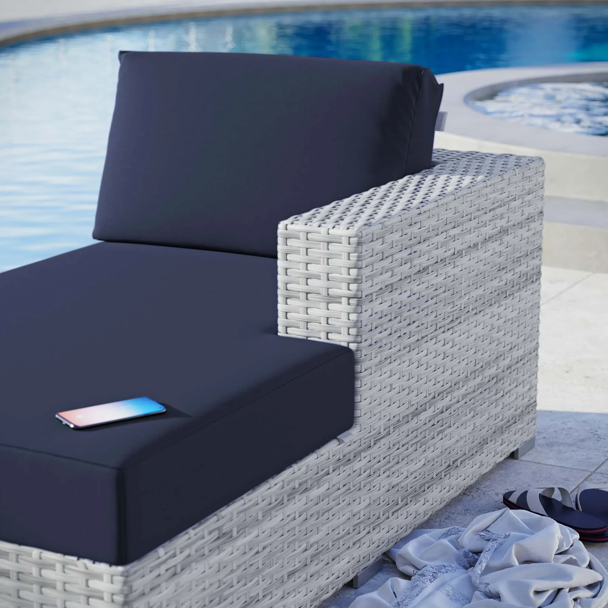 Convene Outdoor Patio Right Chaise - Image 19
