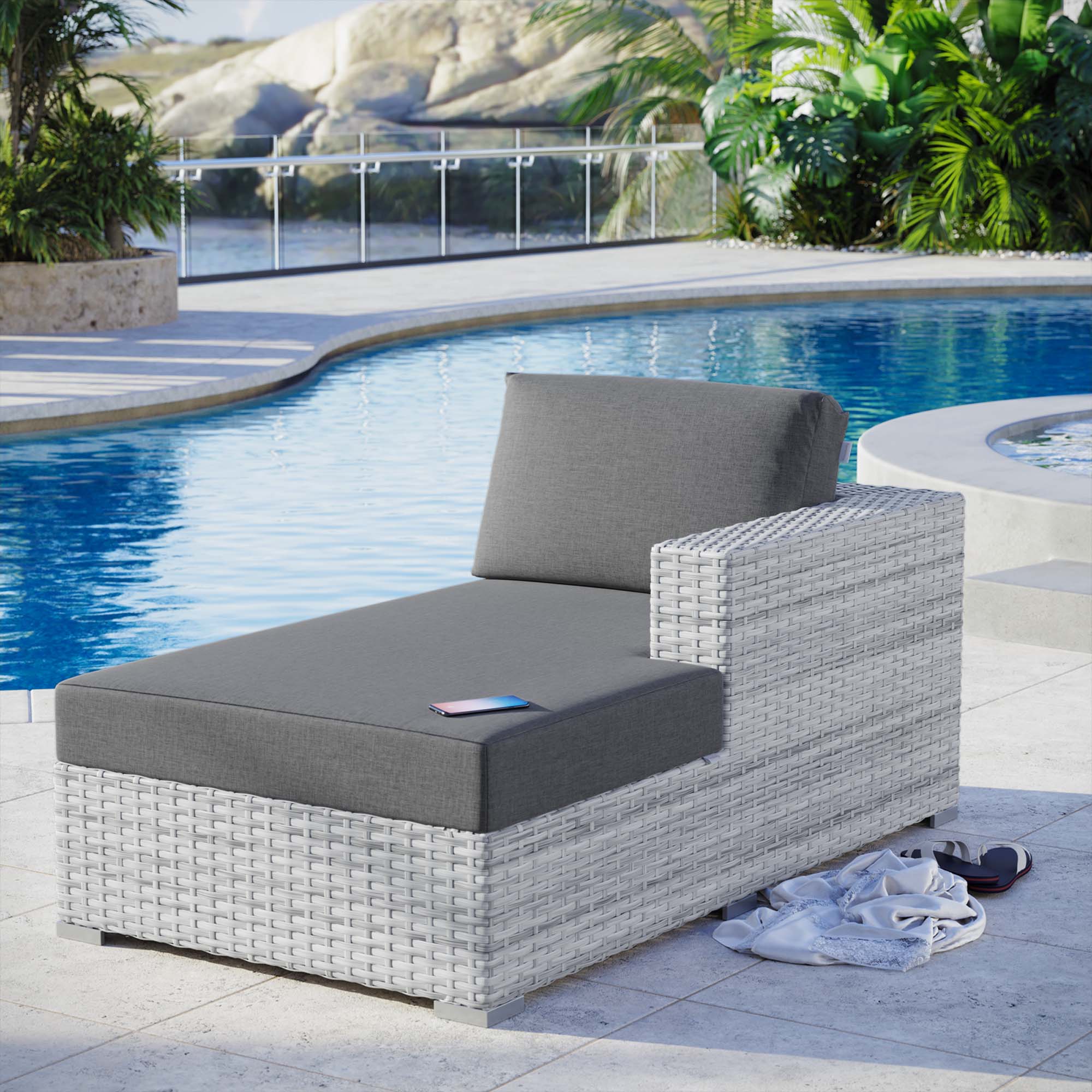 Convene Outdoor Patio Right Chaise - Image 2