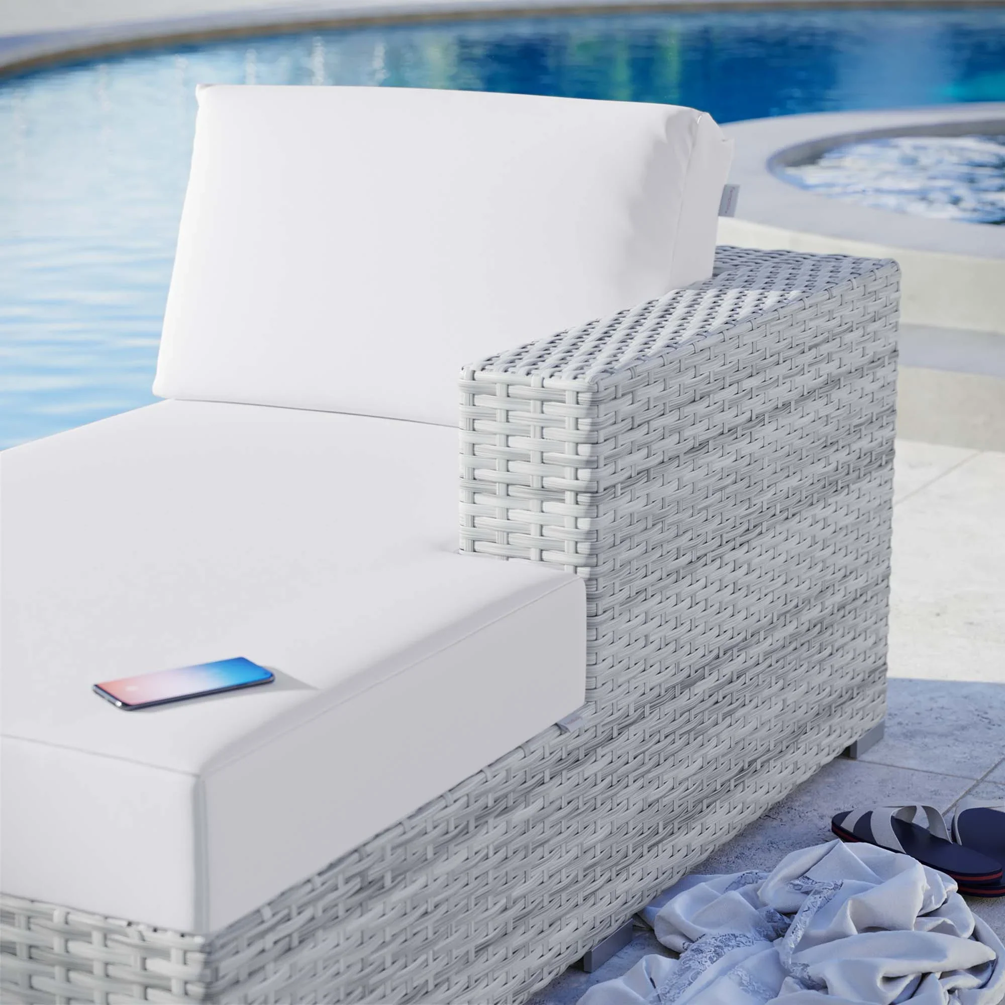 Convene Outdoor Patio Right Chaise - Image 27