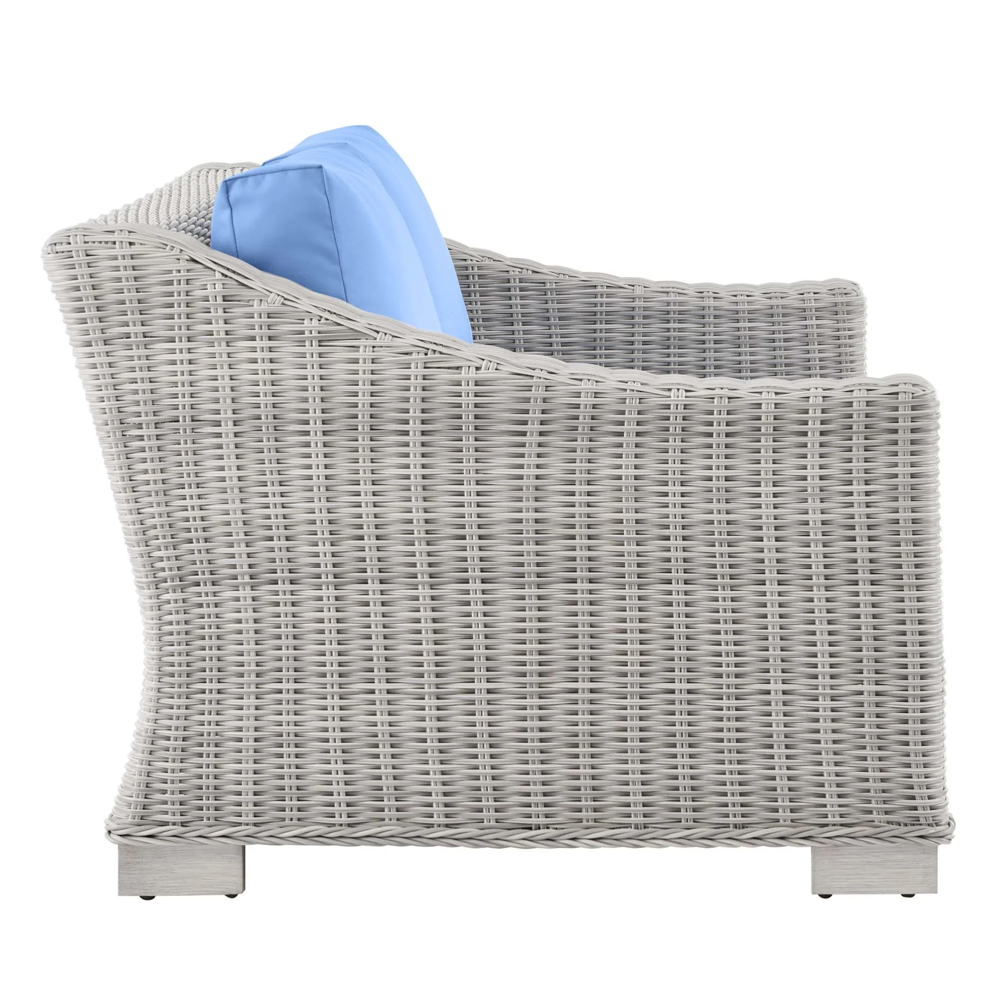 Conway 4-Piece Outdoor Patio Wicker Rattan Furniture Set - Image 24
