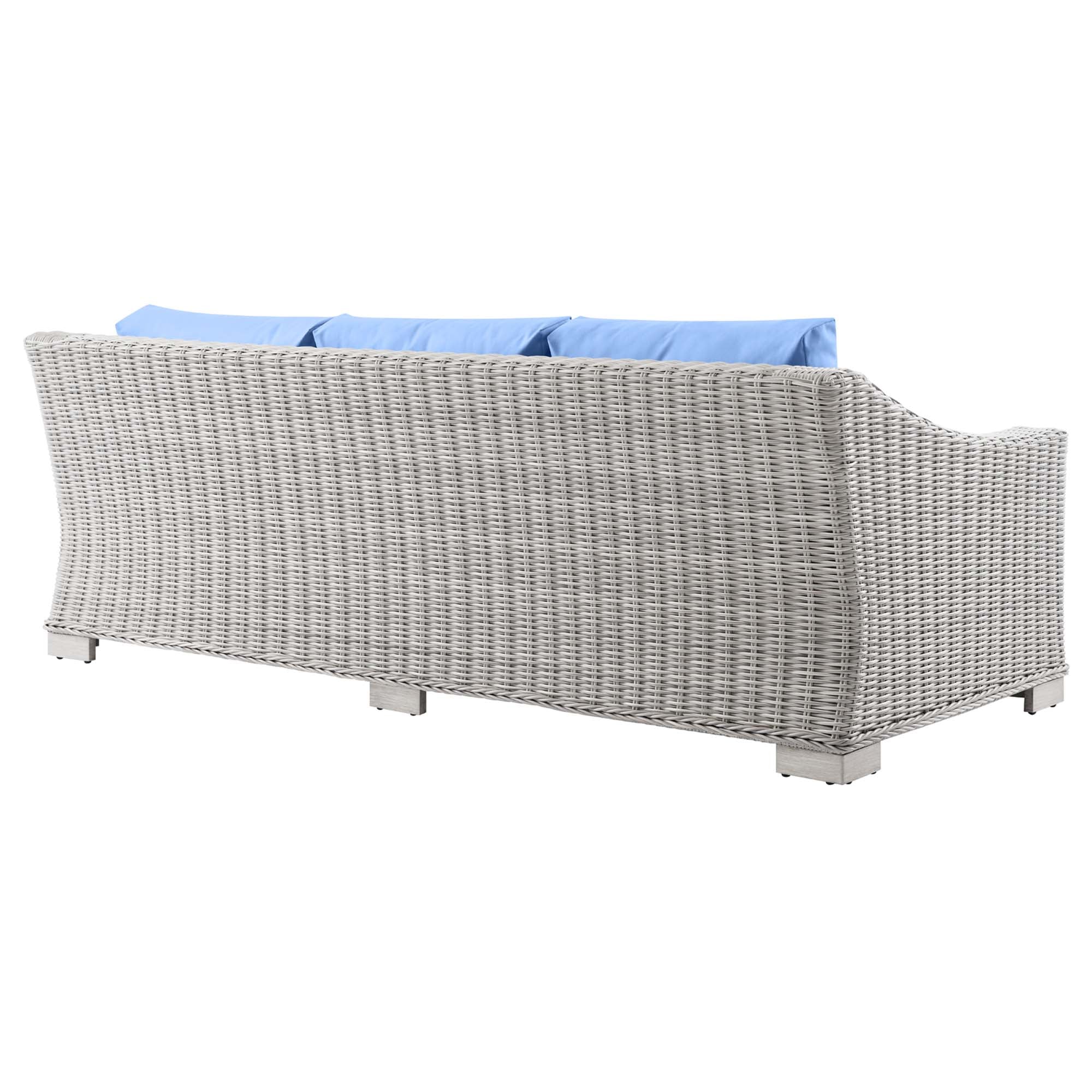 Conway 4-Piece Outdoor Patio Wicker Rattan Furniture Set - Image 25