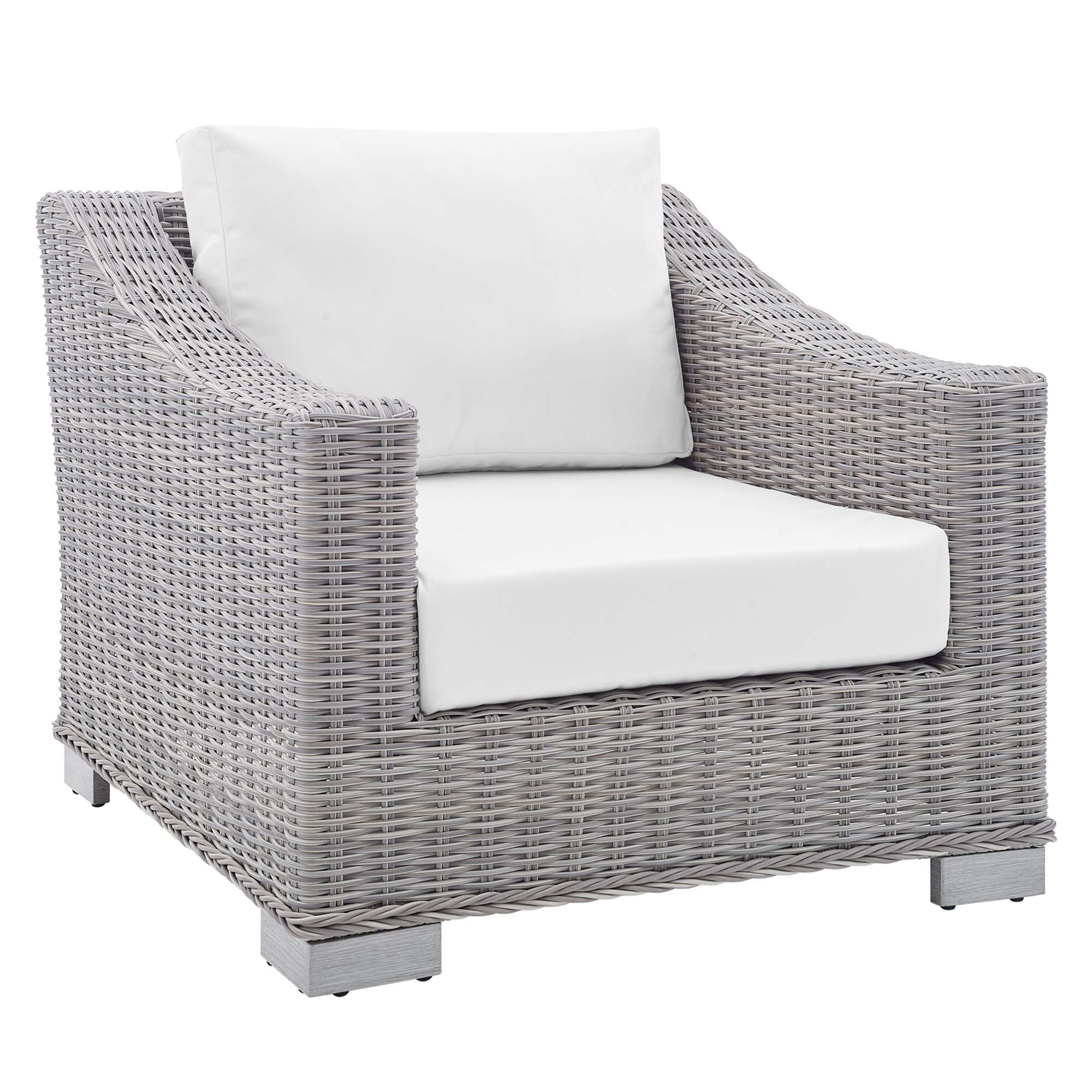 Conway 4-Piece Sunbrella® Outdoor Patio Wicker Rattan Furniture Set - Image 34