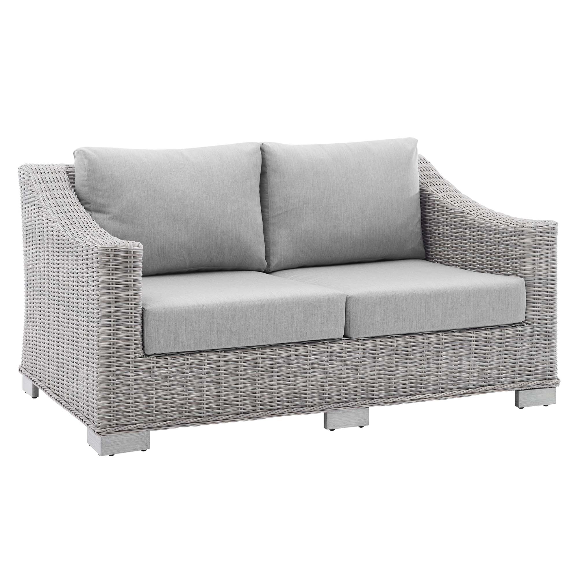 Conway 4-Piece Sunbrella® Outdoor Patio Wicker Rattan Furniture Set - Image 5