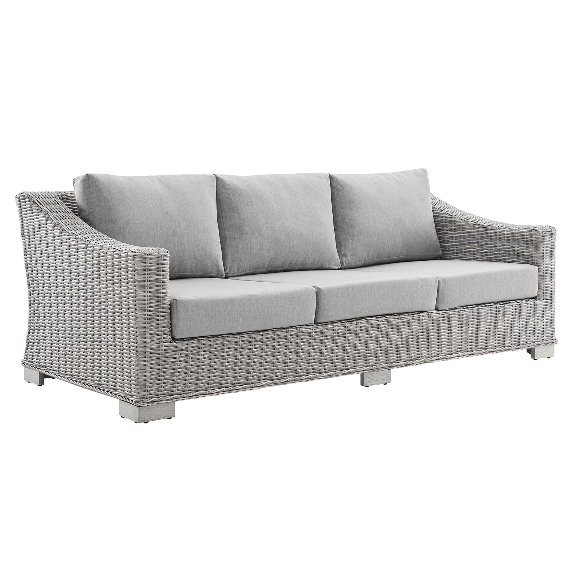 Conway 4-Piece Sunbrella® Outdoor Patio Wicker Rattan Furniture Set - Image 18