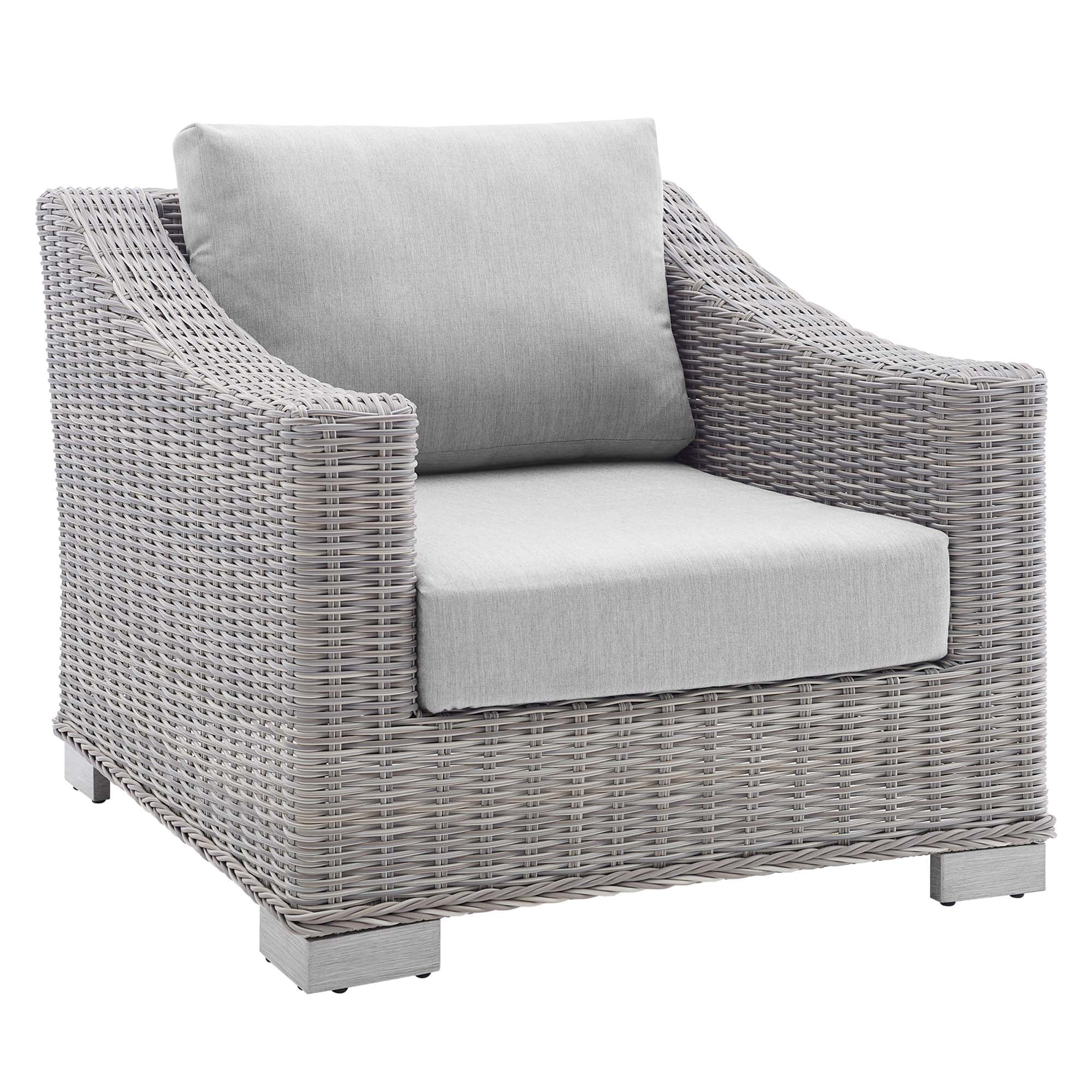 Conway 4-Piece Sunbrella® Outdoor Patio Wicker Rattan Furniture Set - Image 19