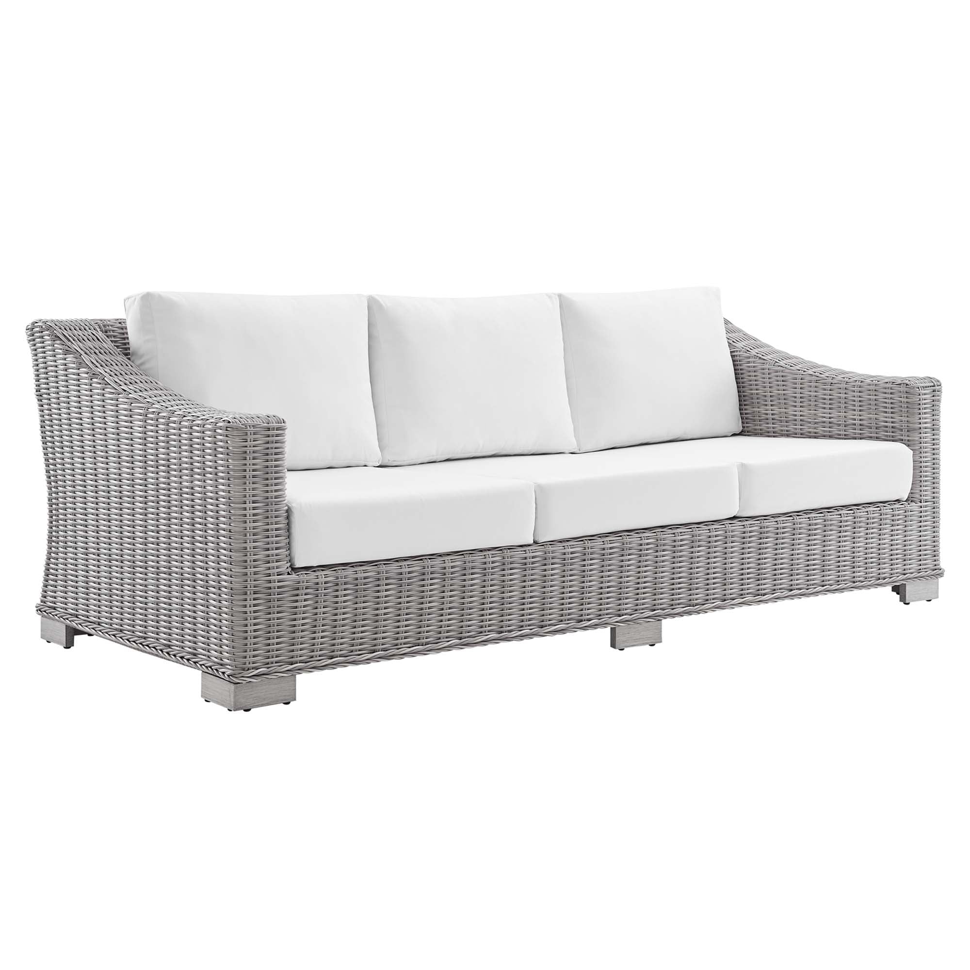 Conway 4-Piece Sunbrella® Outdoor Patio Wicker Rattan Furniture Set - Image 32