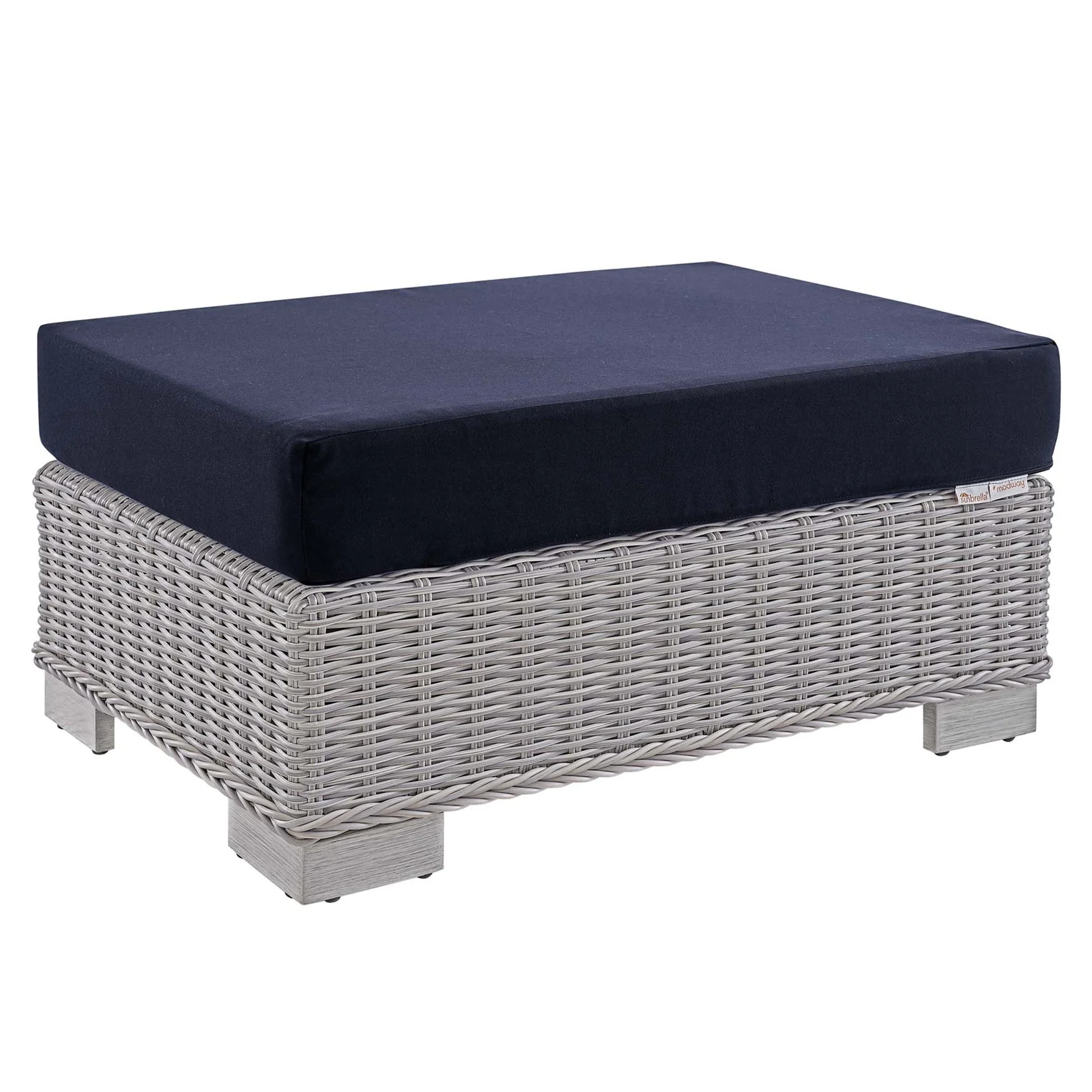 Conway 5-Piece Sunbrella® Outdoor Patio Wicker Rattan Furniture Set - Image 7