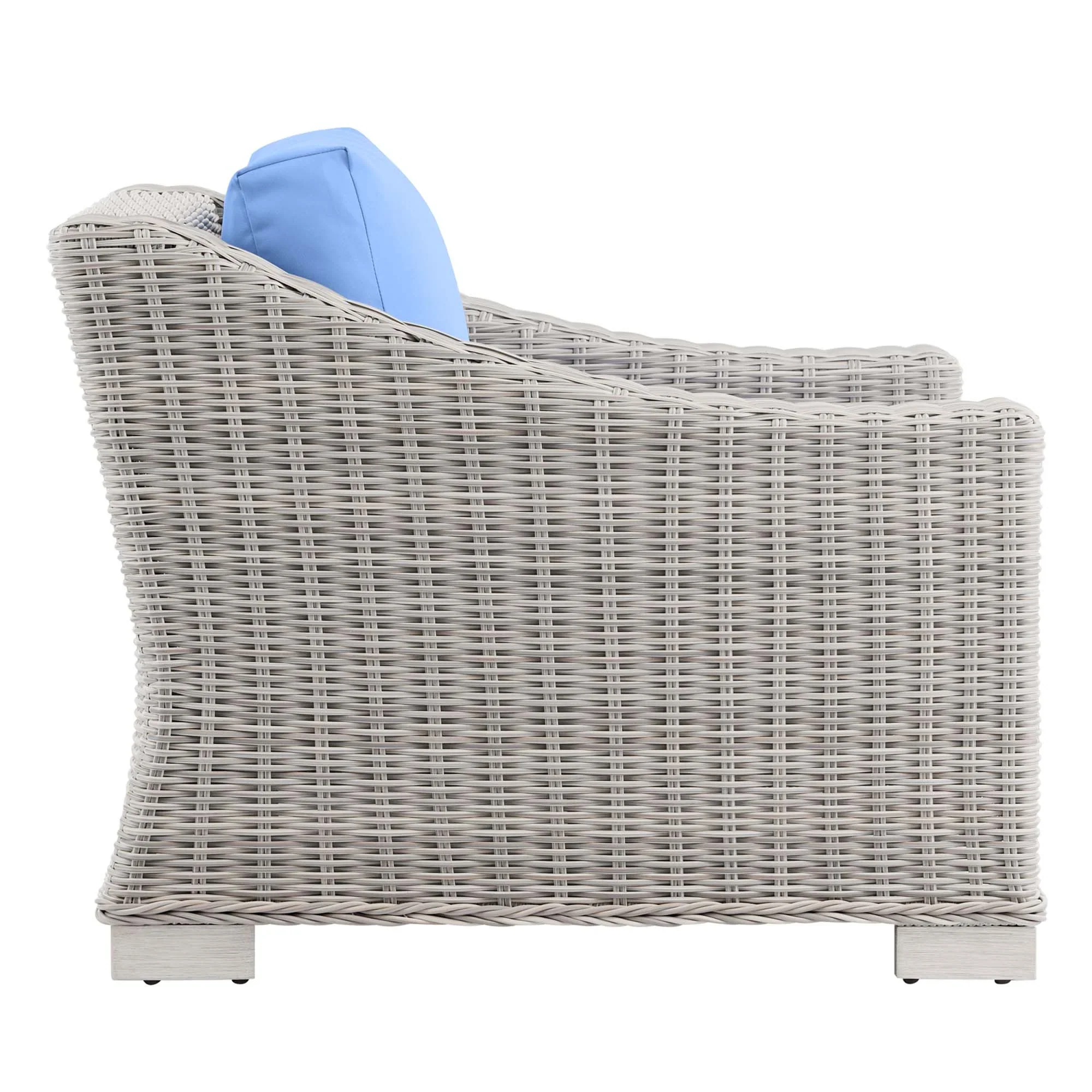 Conway Outdoor Patio Wicker Rattan Armchair - Image 12