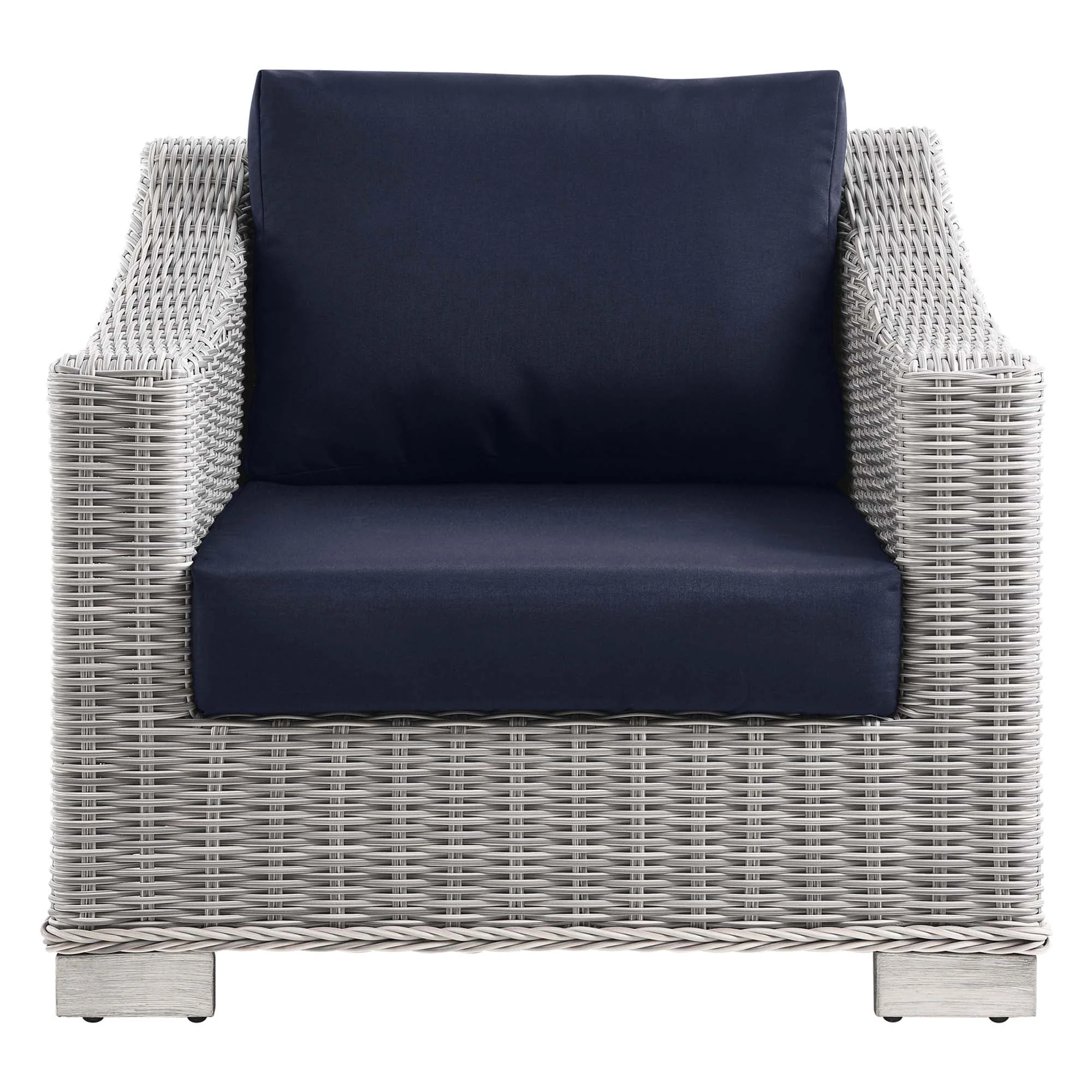 Conway Outdoor Patio Wicker Rattan Armchair - Image 22