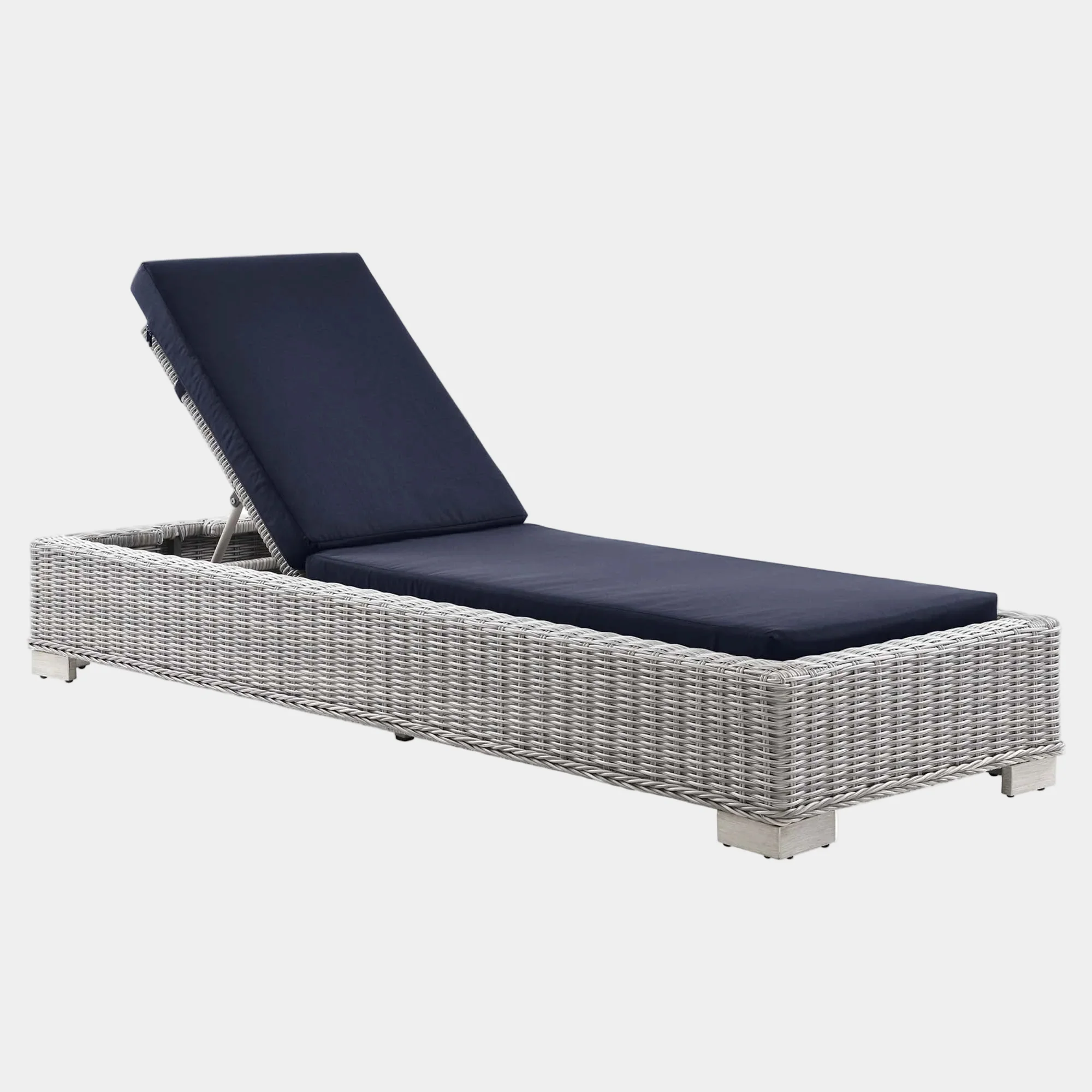 Conway Outdoor Patio Wicker Rattan Chaise Lounge - Image 10