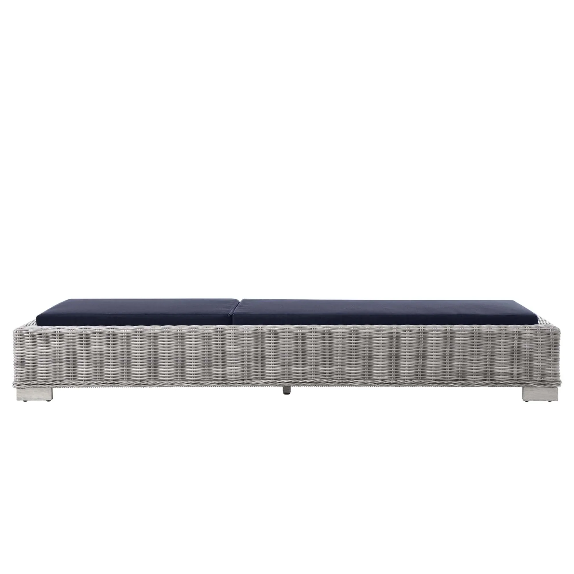 Conway Outdoor Patio Wicker Rattan Chaise Lounge - Image 12