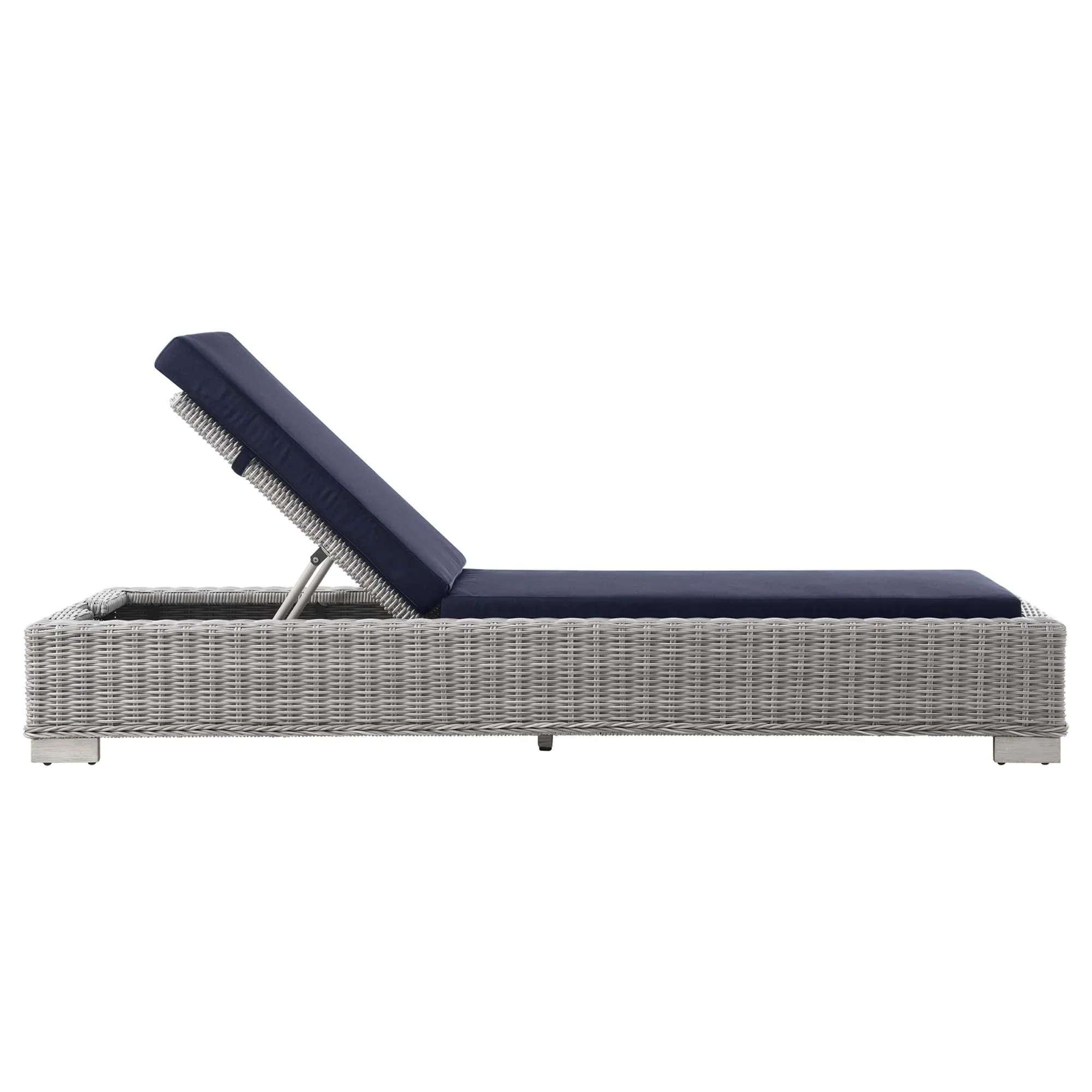 Conway Outdoor Patio Wicker Rattan Chaise Lounge - Image 14