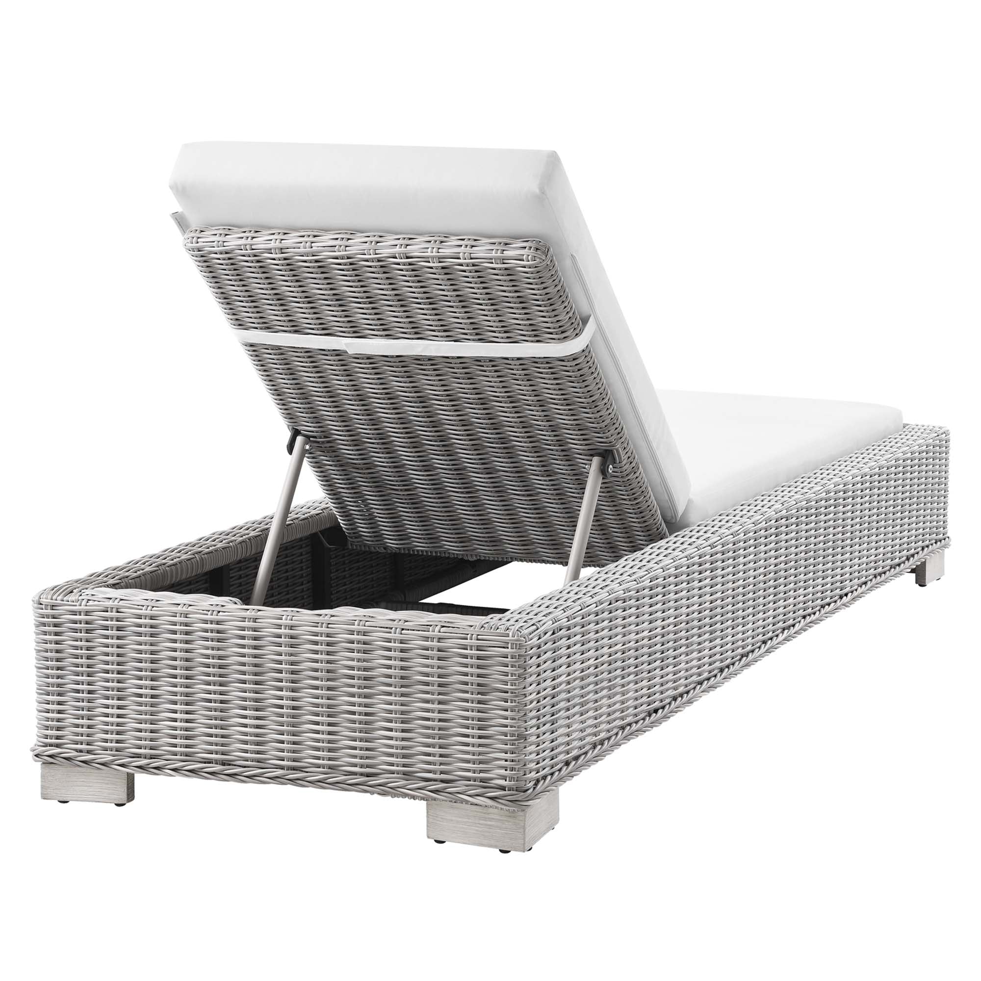 Conway Outdoor Patio Wicker Rattan Chaise Lounge - Image 24