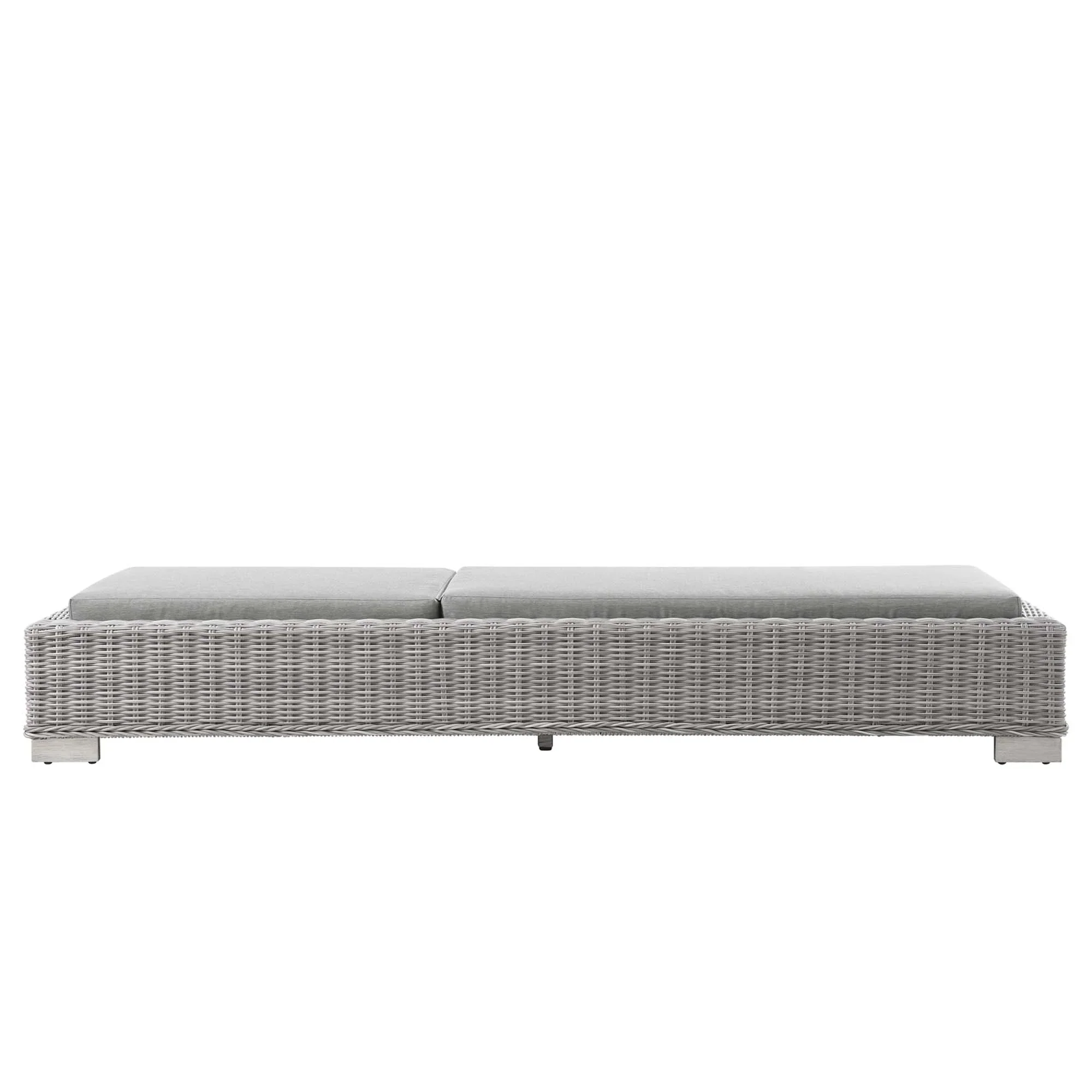 Conway Outdoor Patio Wicker Rattan Chaise Lounge - Image 3