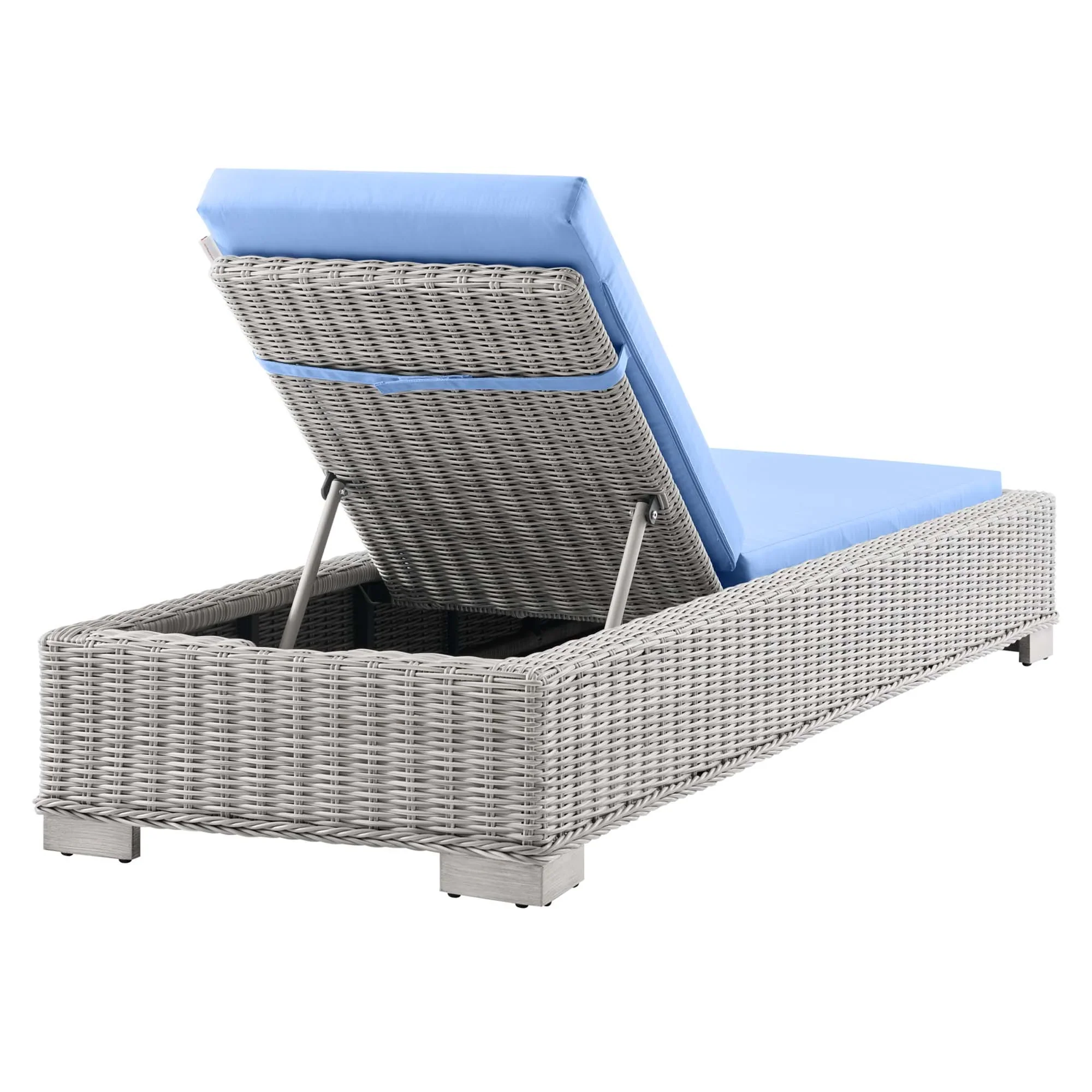 Conway Outdoor Patio Wicker Rattan Chaise Lounge - Image 33