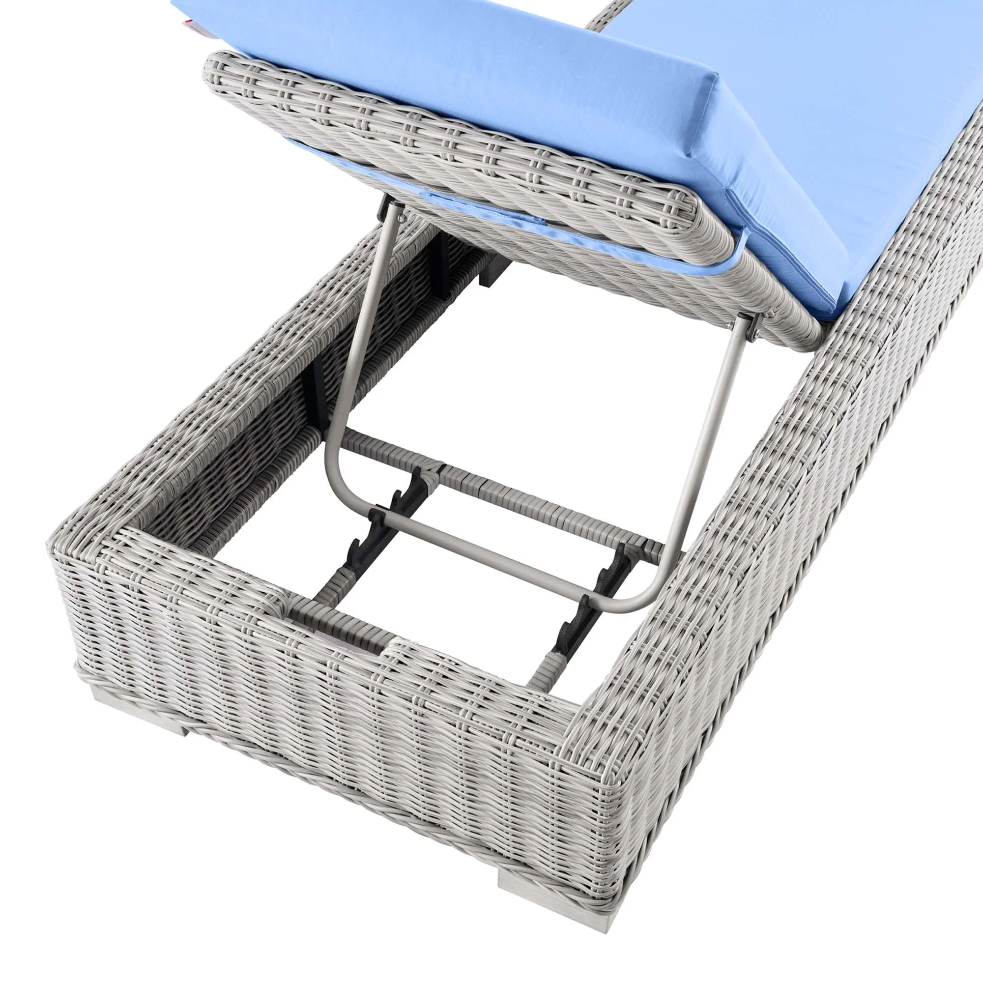 Conway Outdoor Patio Wicker Rattan Chaise Lounge - Image 34