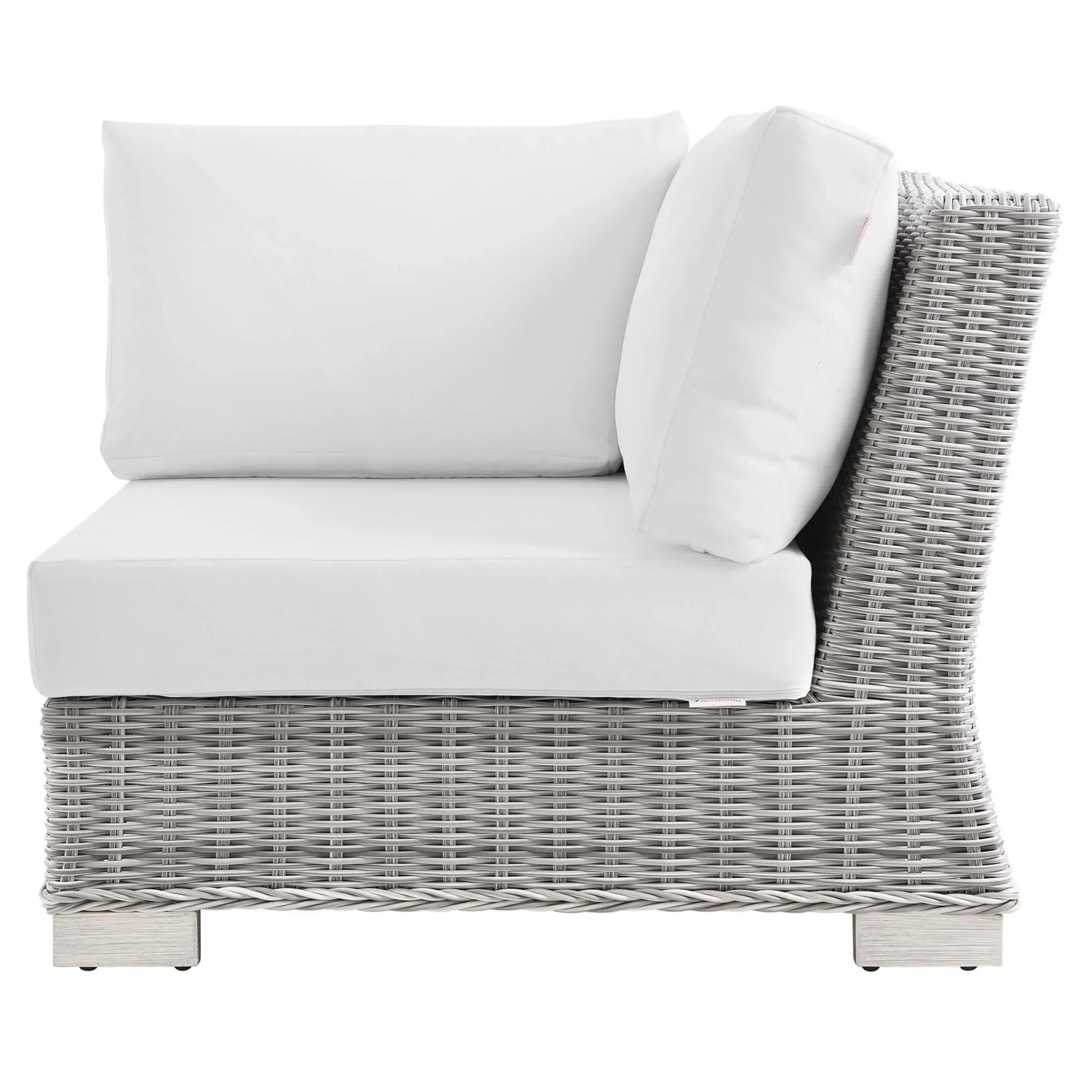 Conway Outdoor Patio Wicker Rattan Corner Chair - Image 27