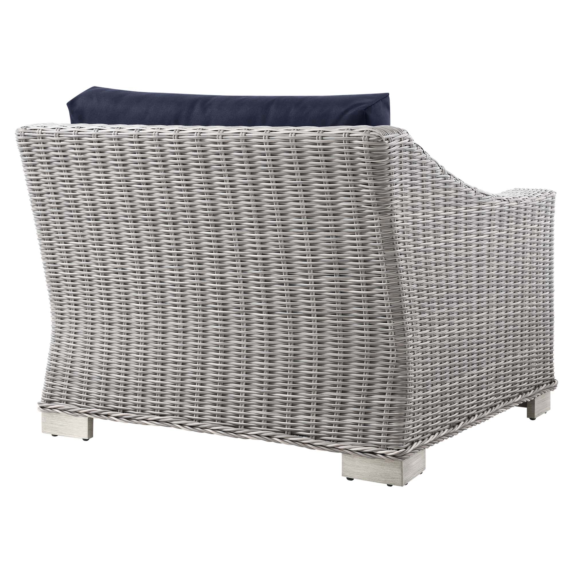 Conway Outdoor Patio Wicker Rattan Left-Arm Chair - Image 21
