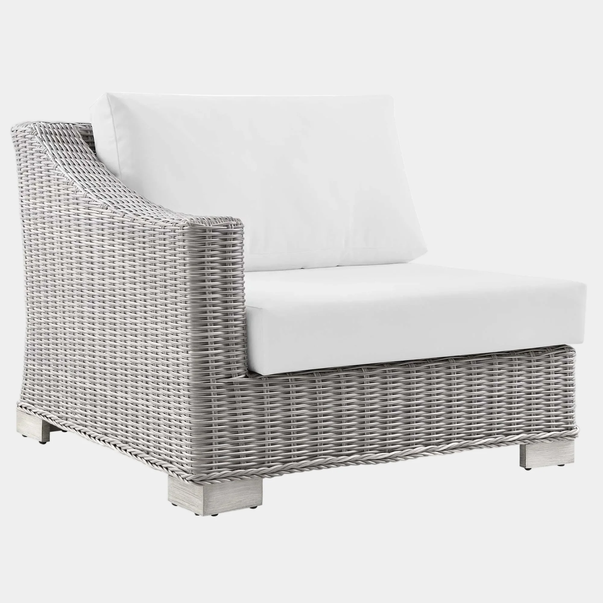 Conway Outdoor Patio Wicker Rattan Left-Arm Chair - Image 25