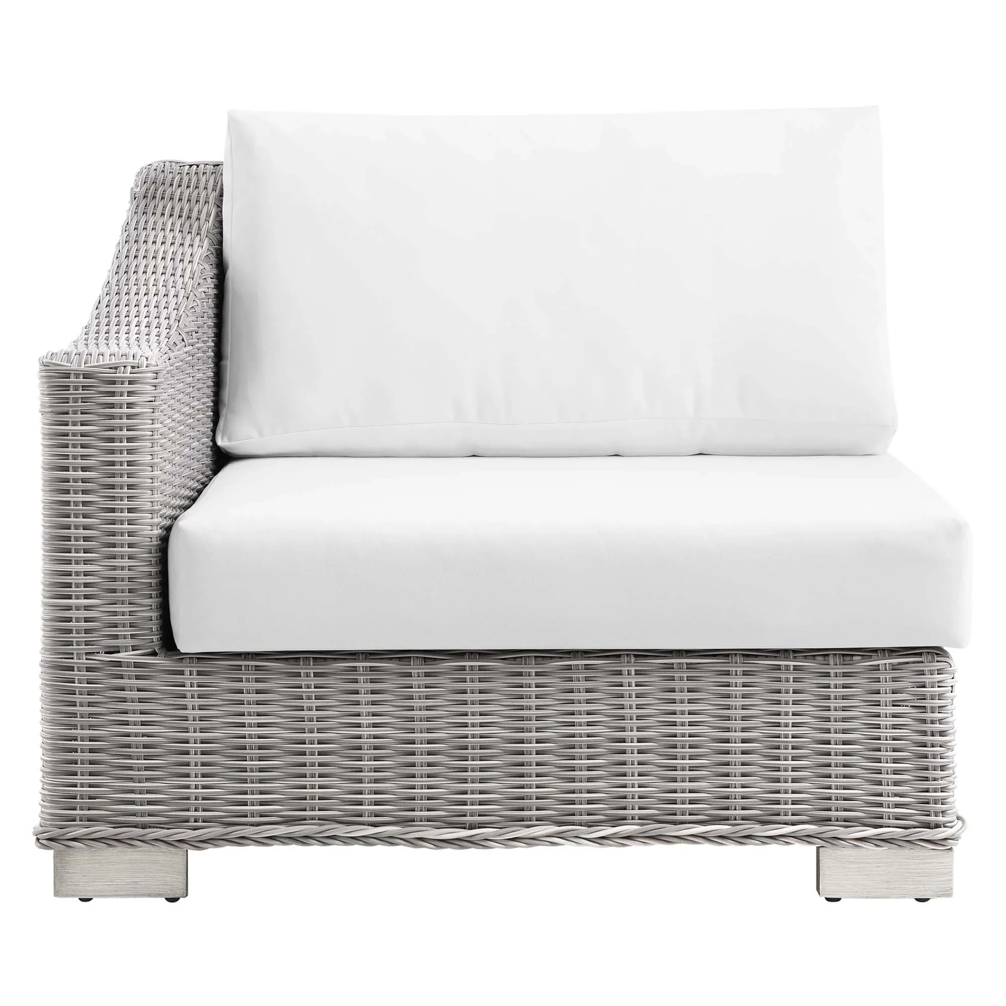Conway Outdoor Patio Wicker Rattan Left-Arm Chair - Image 27