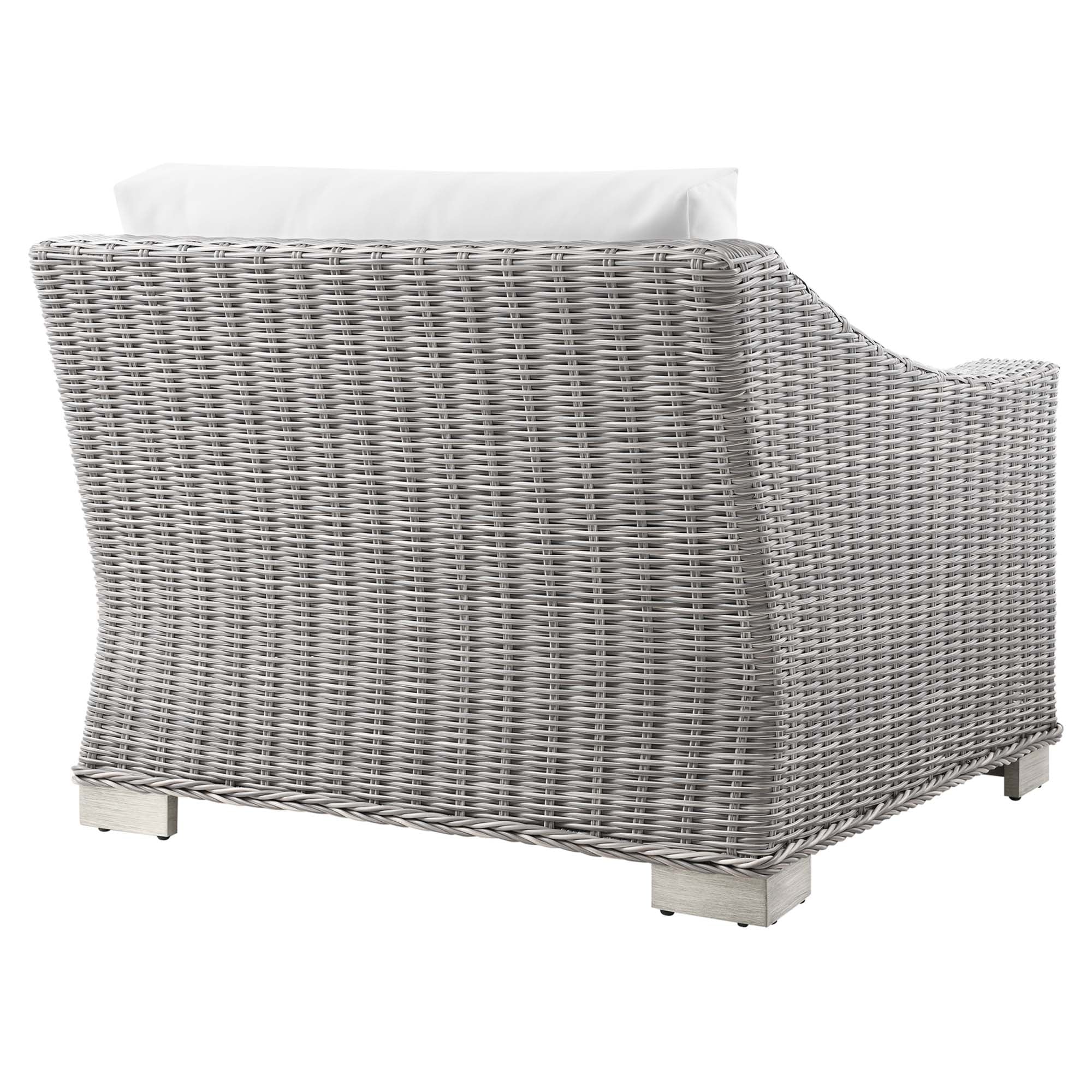 Conway Outdoor Patio Wicker Rattan Left-Arm Chair - Image 29