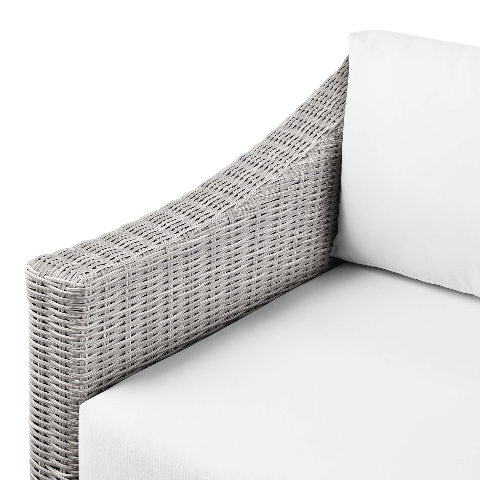 Conway Outdoor Patio Wicker Rattan Left-Arm Chair - Image 30