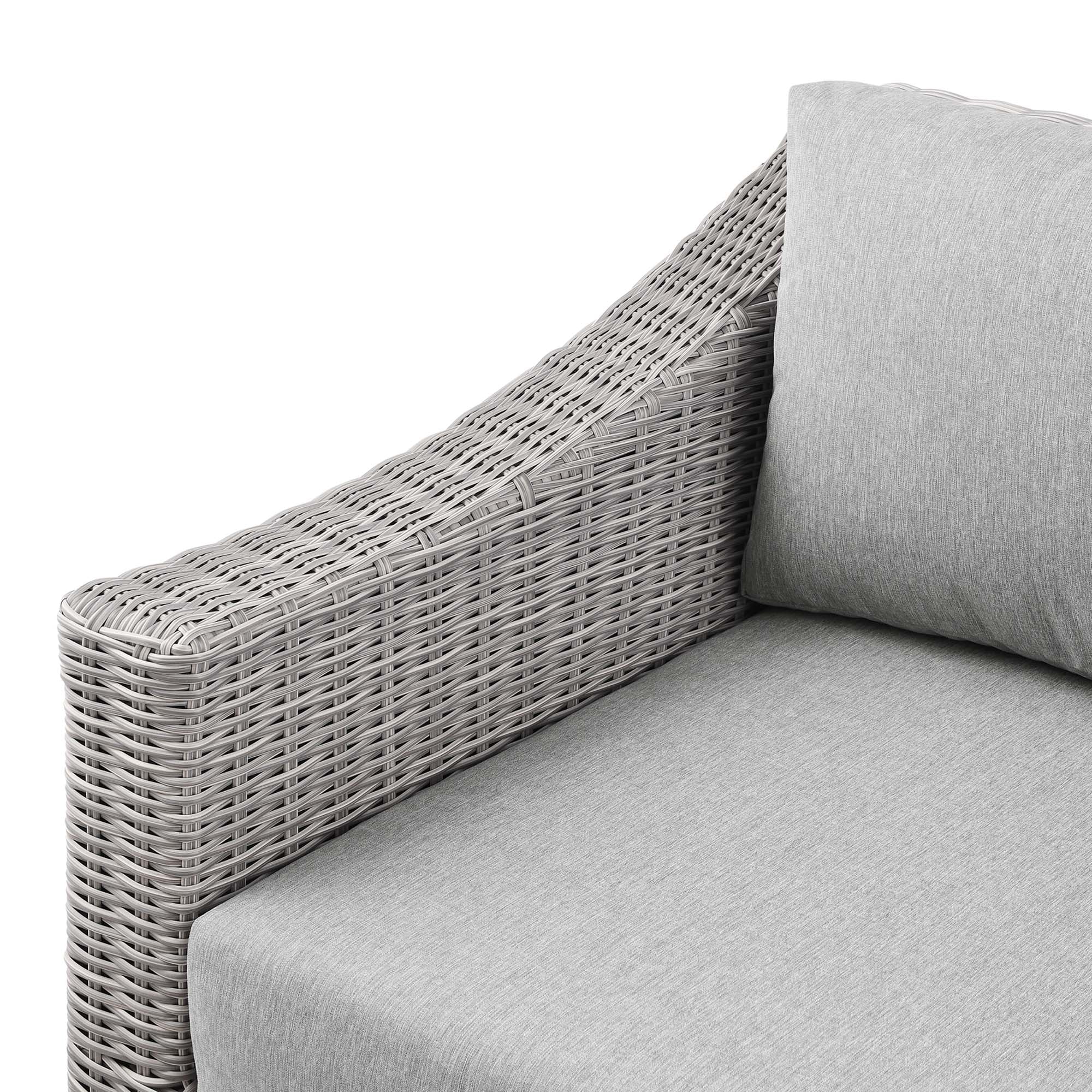 Conway Outdoor Patio Wicker Rattan Left-Arm Chair - Image 6