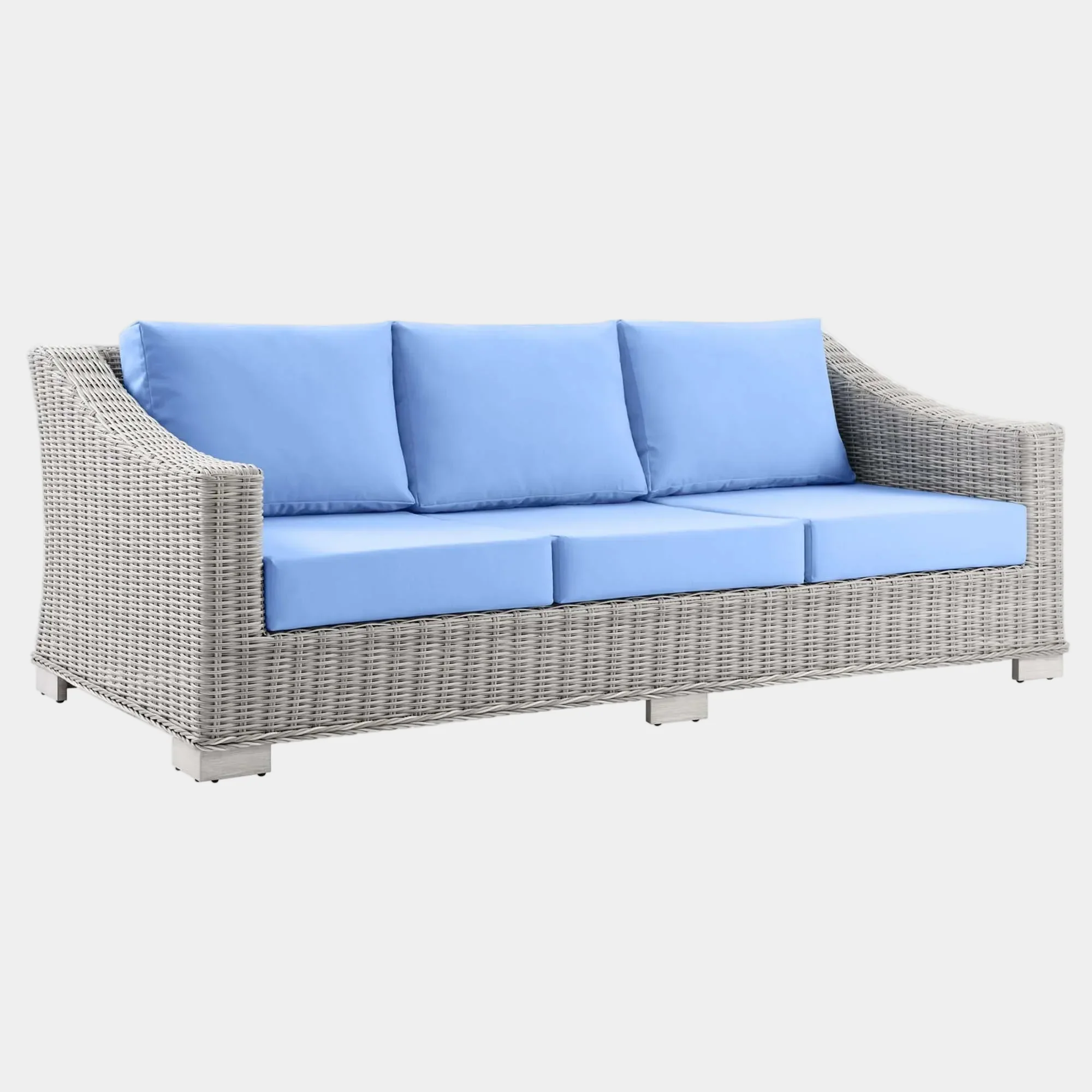 Conway Outdoor Patio Wicker Rattan Sofa - Image 16