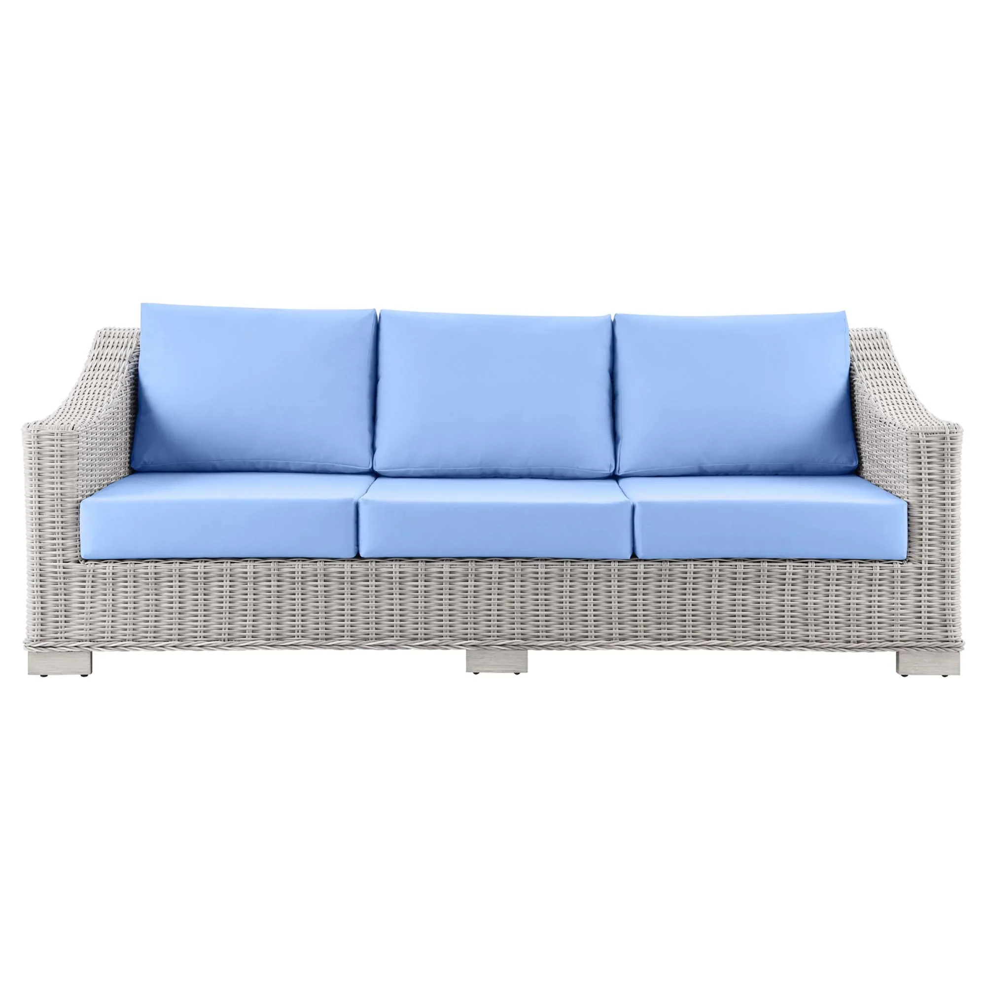 Conway Outdoor Patio Wicker Rattan Sofa - Image 18