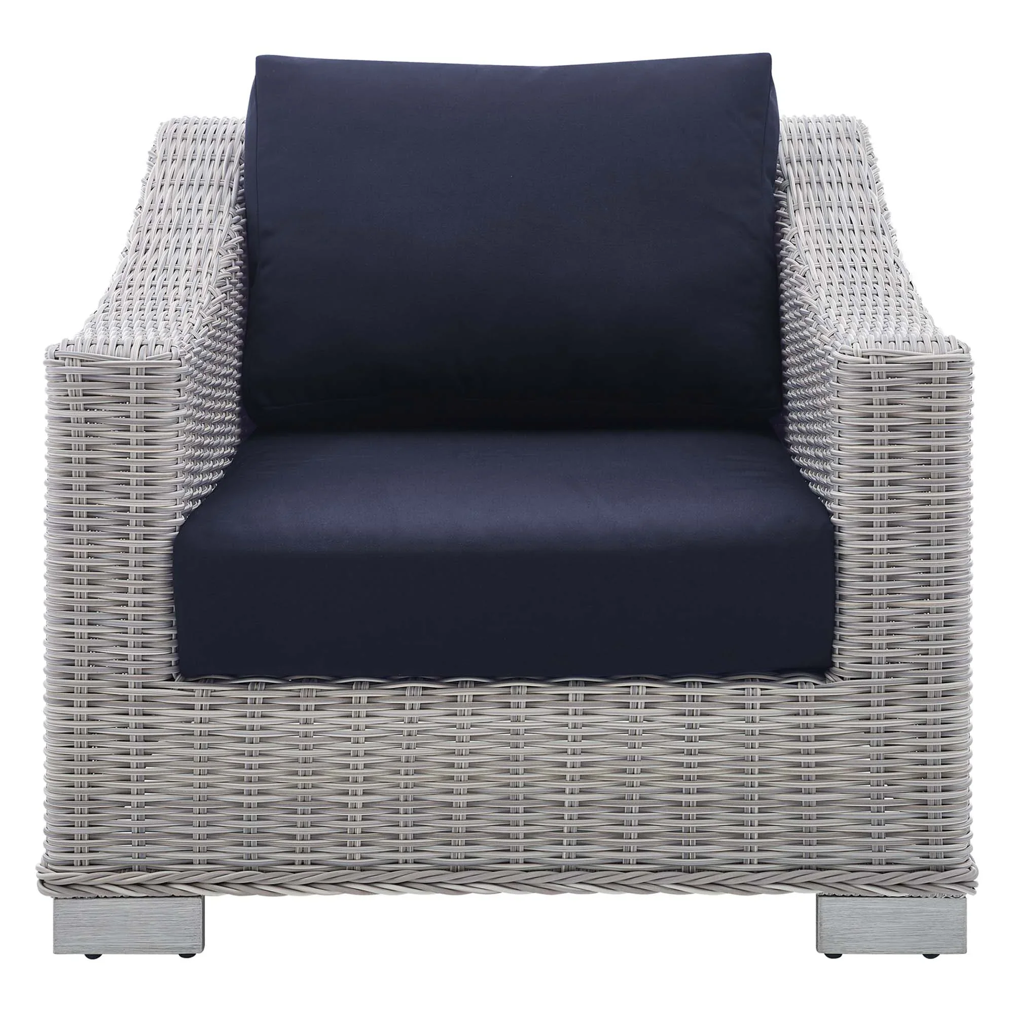 Conway Sunbrella® Outdoor Patio Wicker Rattan Armchair - Image 21