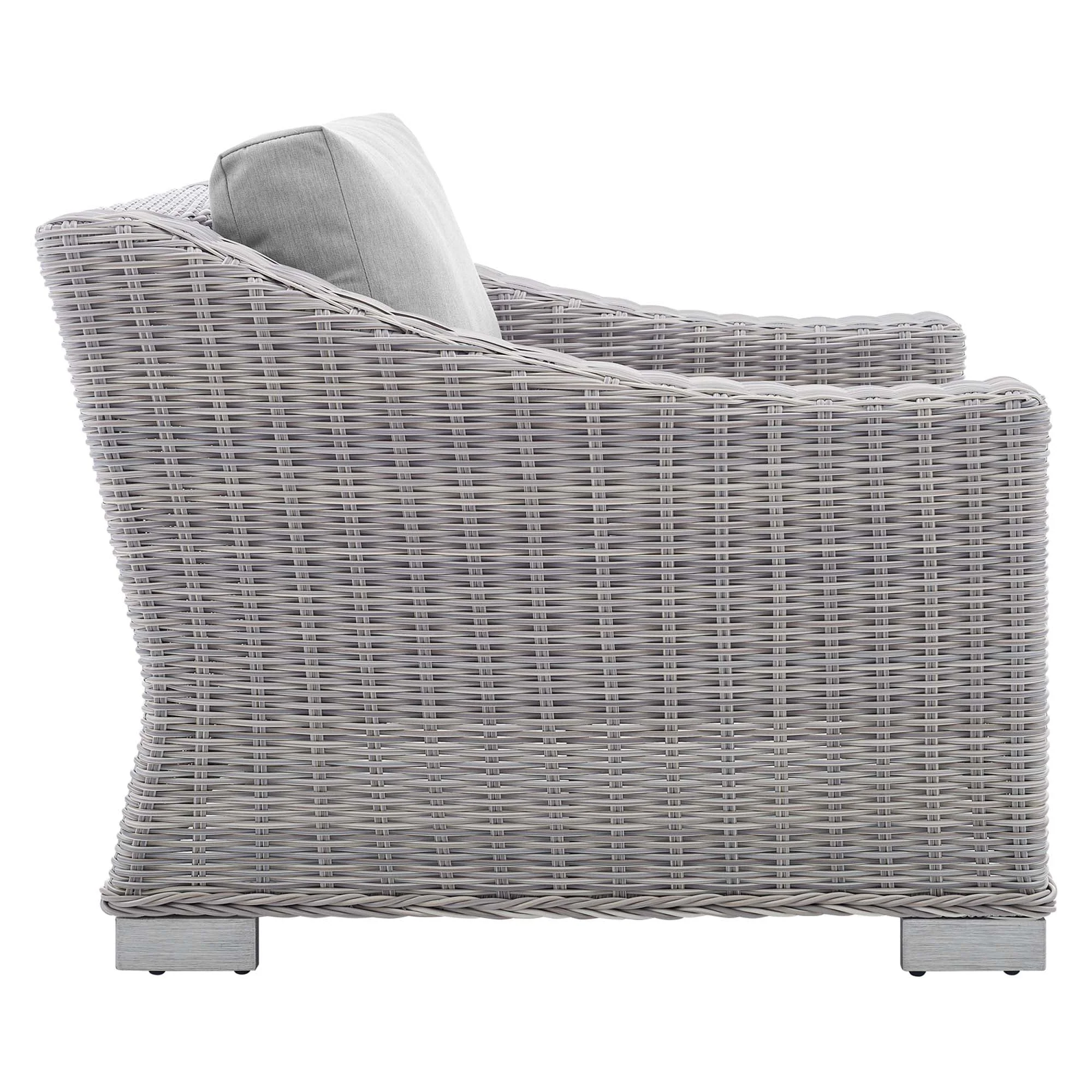 Conway Sunbrella® Outdoor Patio Wicker Rattan Armchair - Image 4