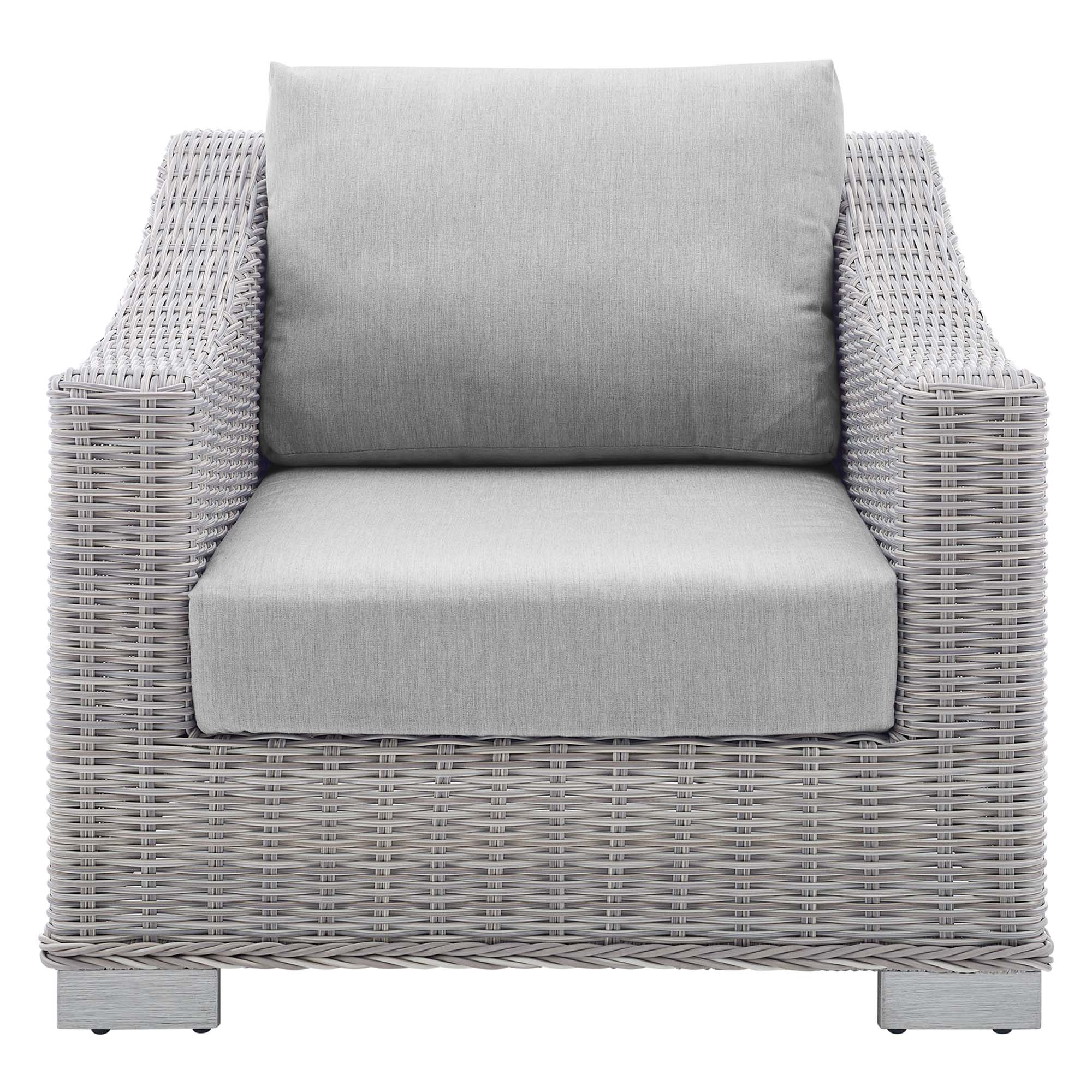 Conway Sunbrella® Outdoor Patio Wicker Rattan Armchair - Image 6