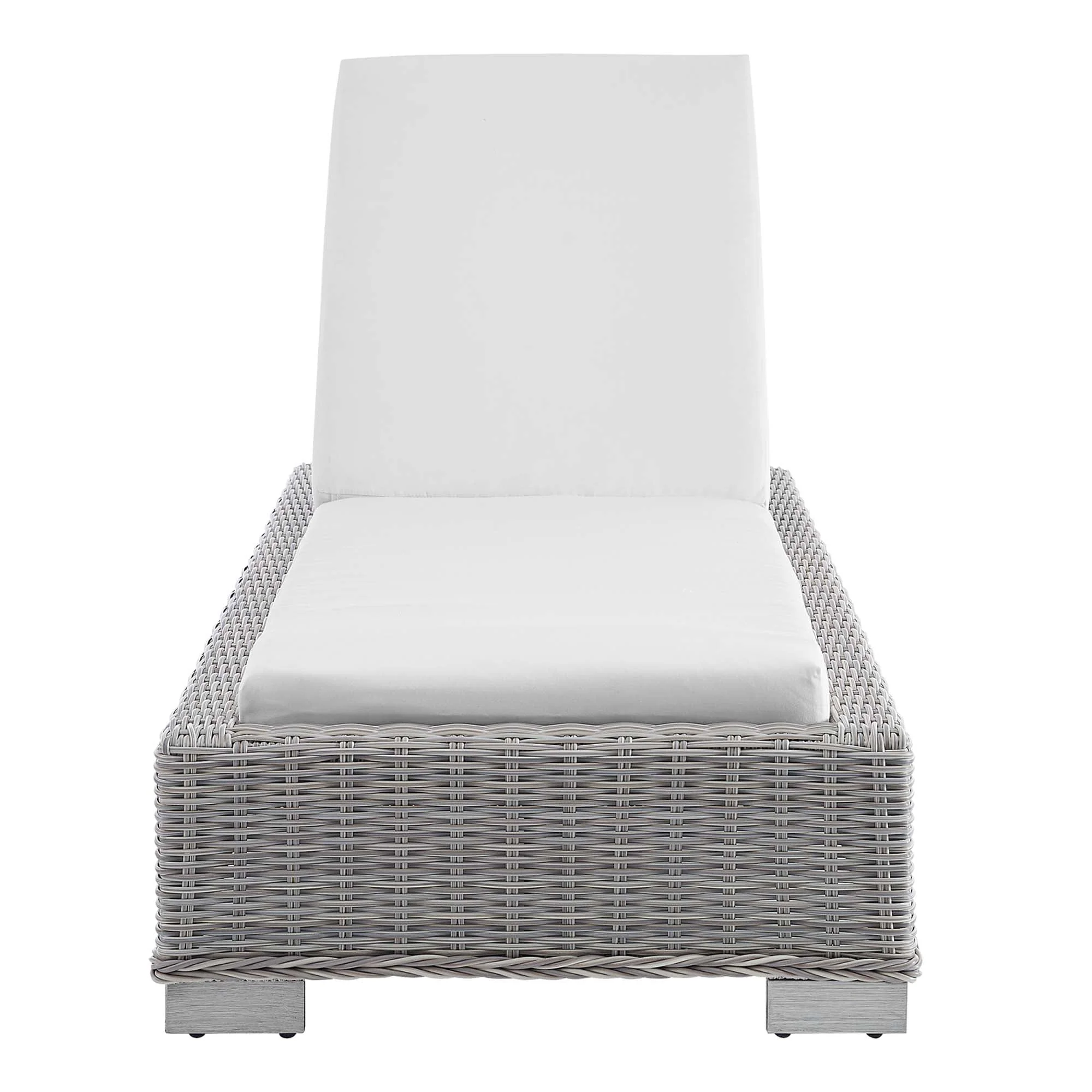 Conway Sunbrella® Outdoor Patio Wicker Rattan Chaise Lounge - Image 16