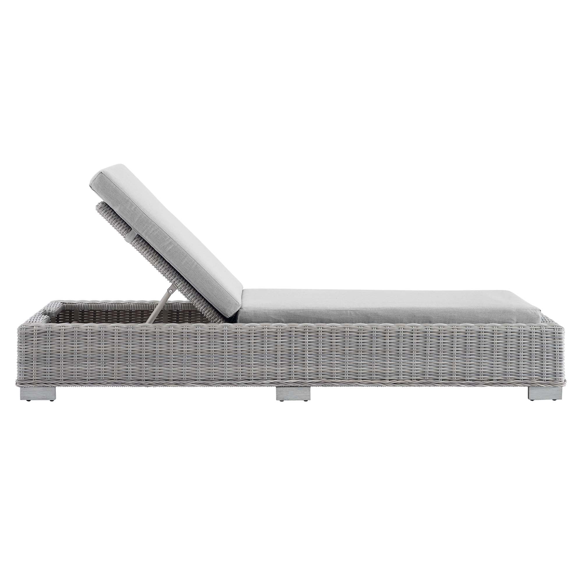 Conway Sunbrella® Outdoor Patio Wicker Rattan Chaise Lounge - Image 24