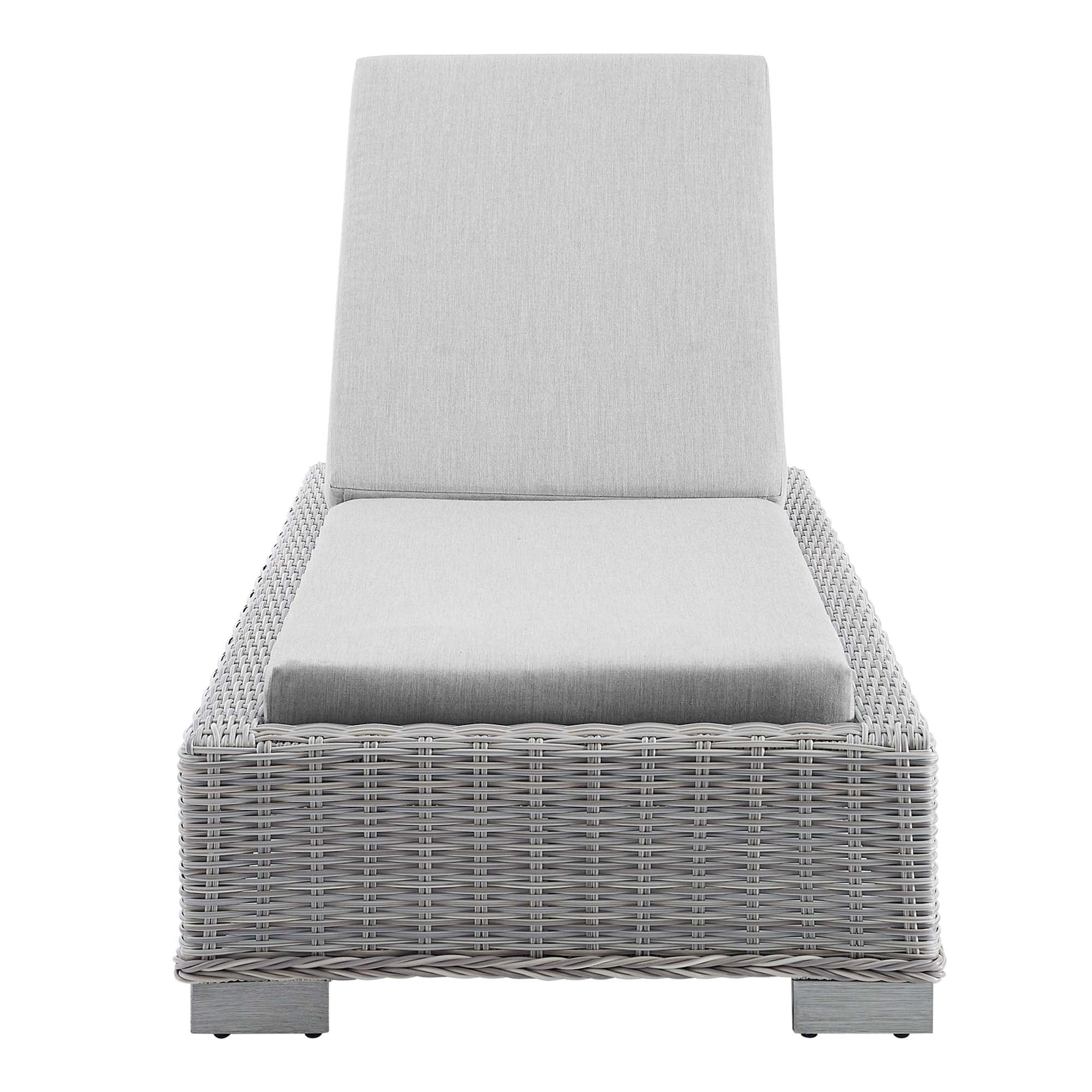 Conway Sunbrella® Outdoor Patio Wicker Rattan Chaise Lounge - Image 26