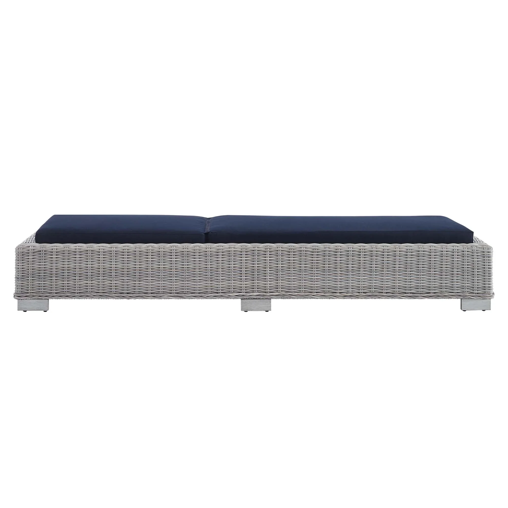 Conway Sunbrella® Outdoor Patio Wicker Rattan Chaise Lounge - Image 5