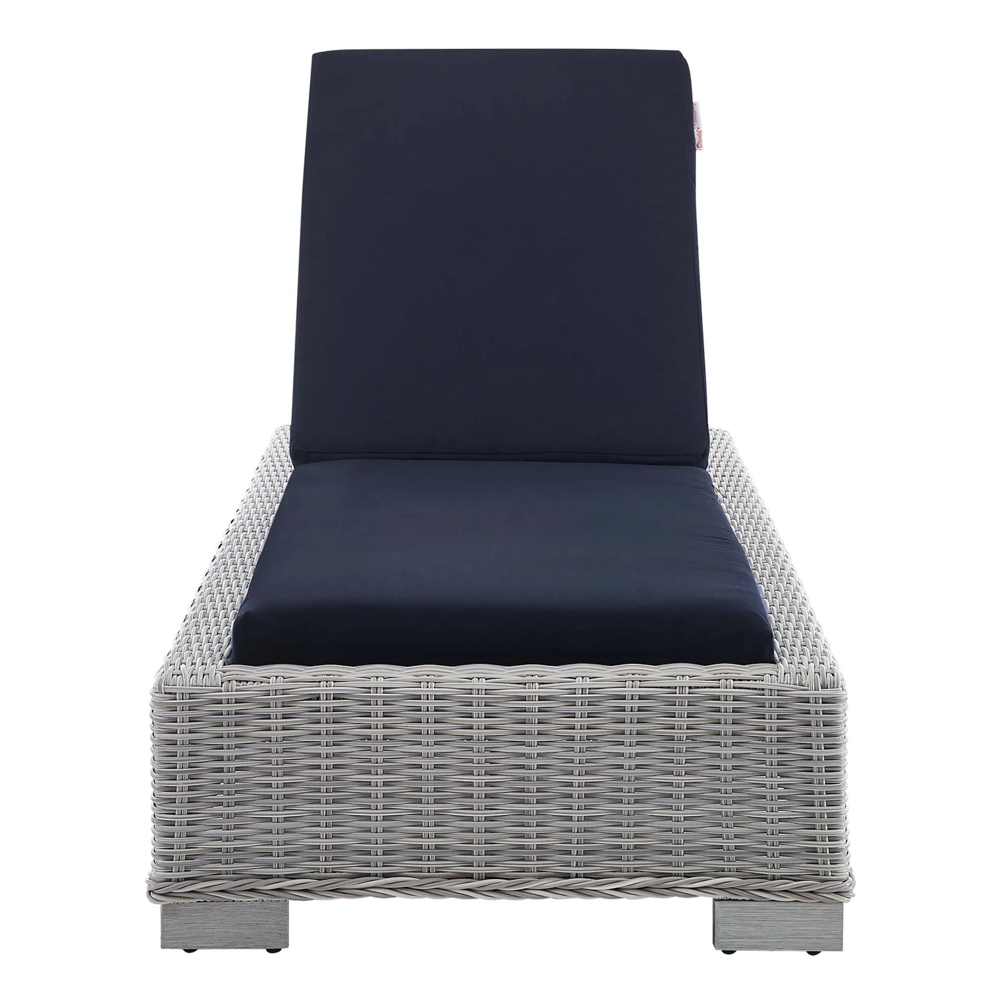 Conway Sunbrella® Outdoor Patio Wicker Rattan Chaise Lounge - Image 6