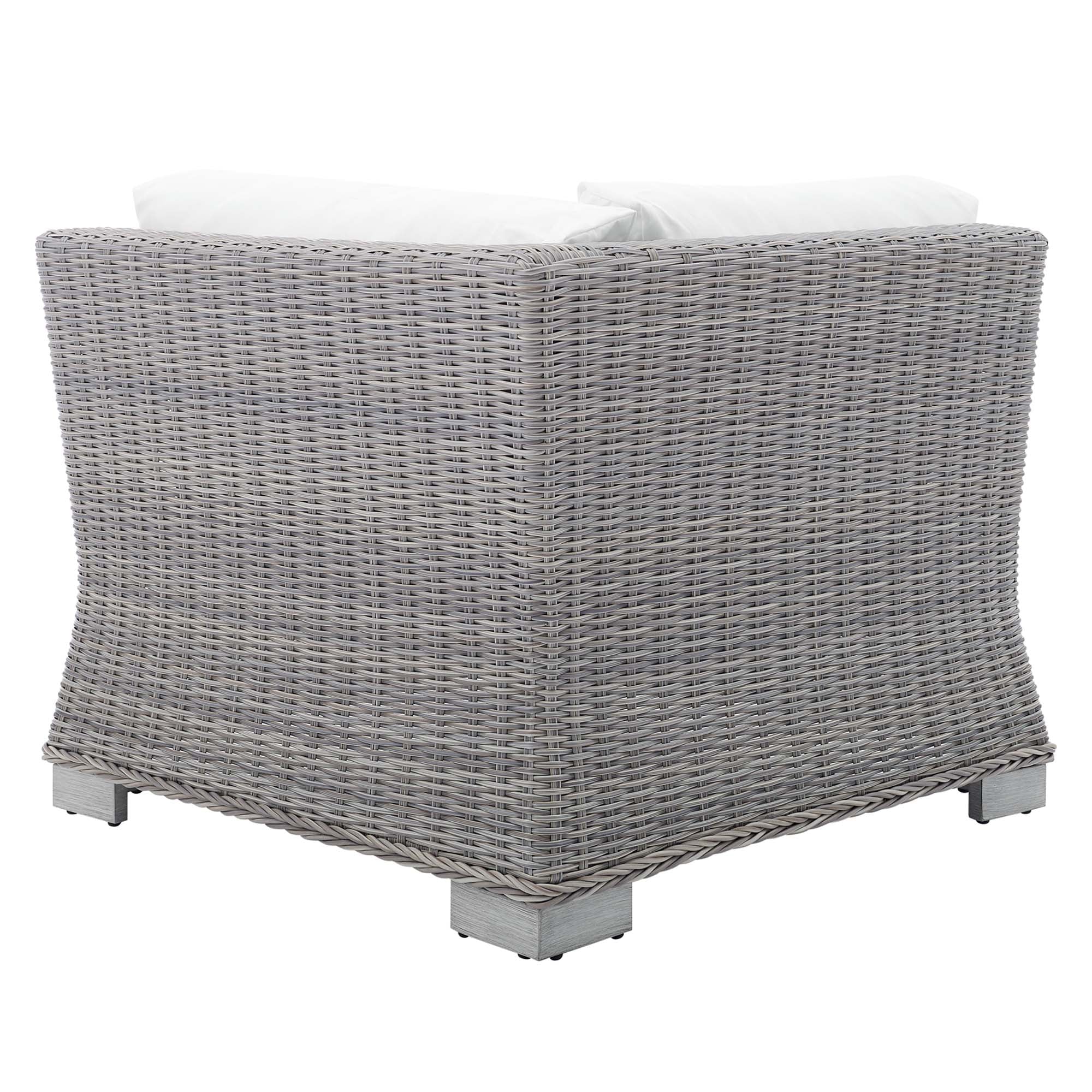 Conway Sunbrella® Outdoor Patio Wicker Rattan Corner Chair - Image 25