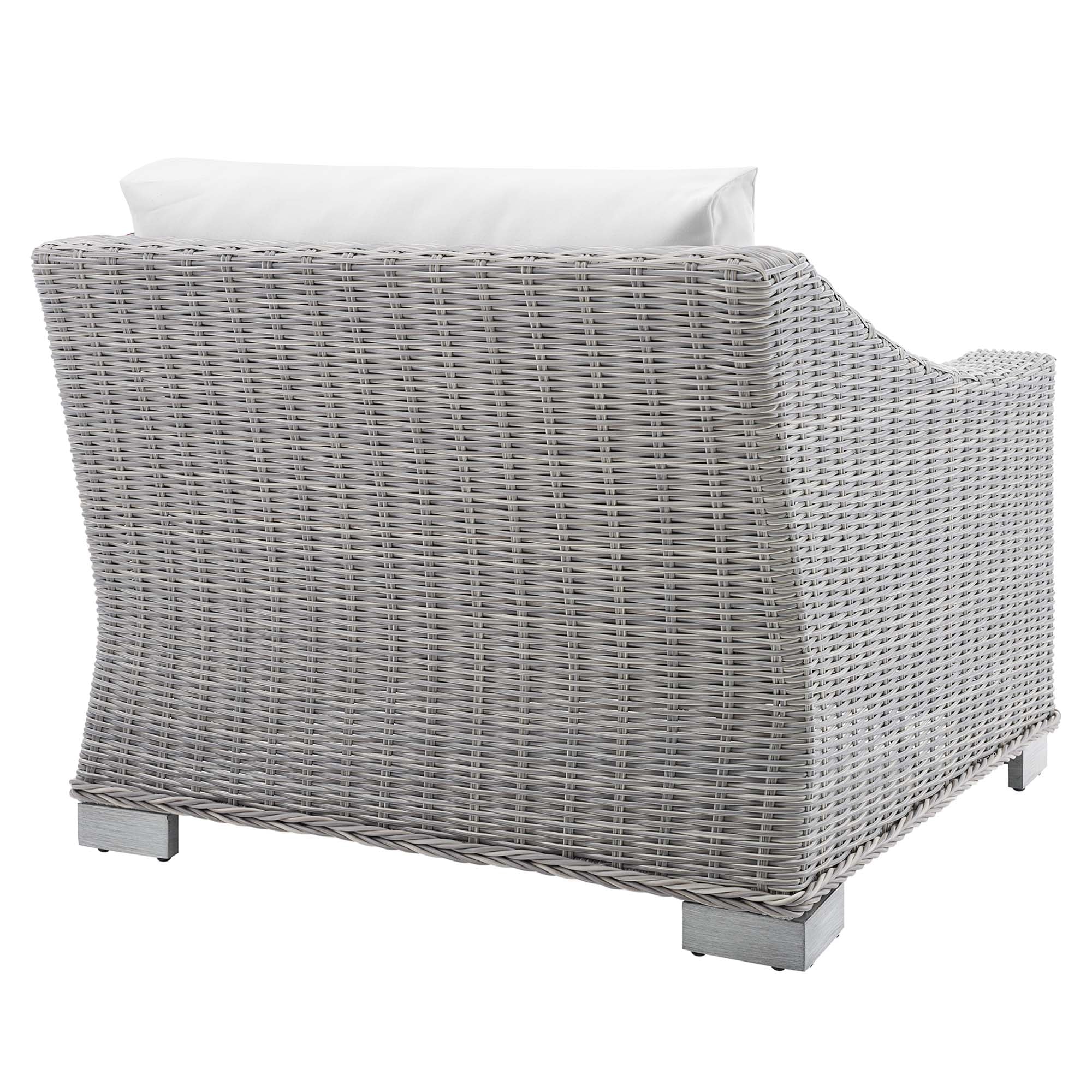 Conway Sunbrella® Outdoor Patio Wicker Rattan Left-Arm Chair - Image 14