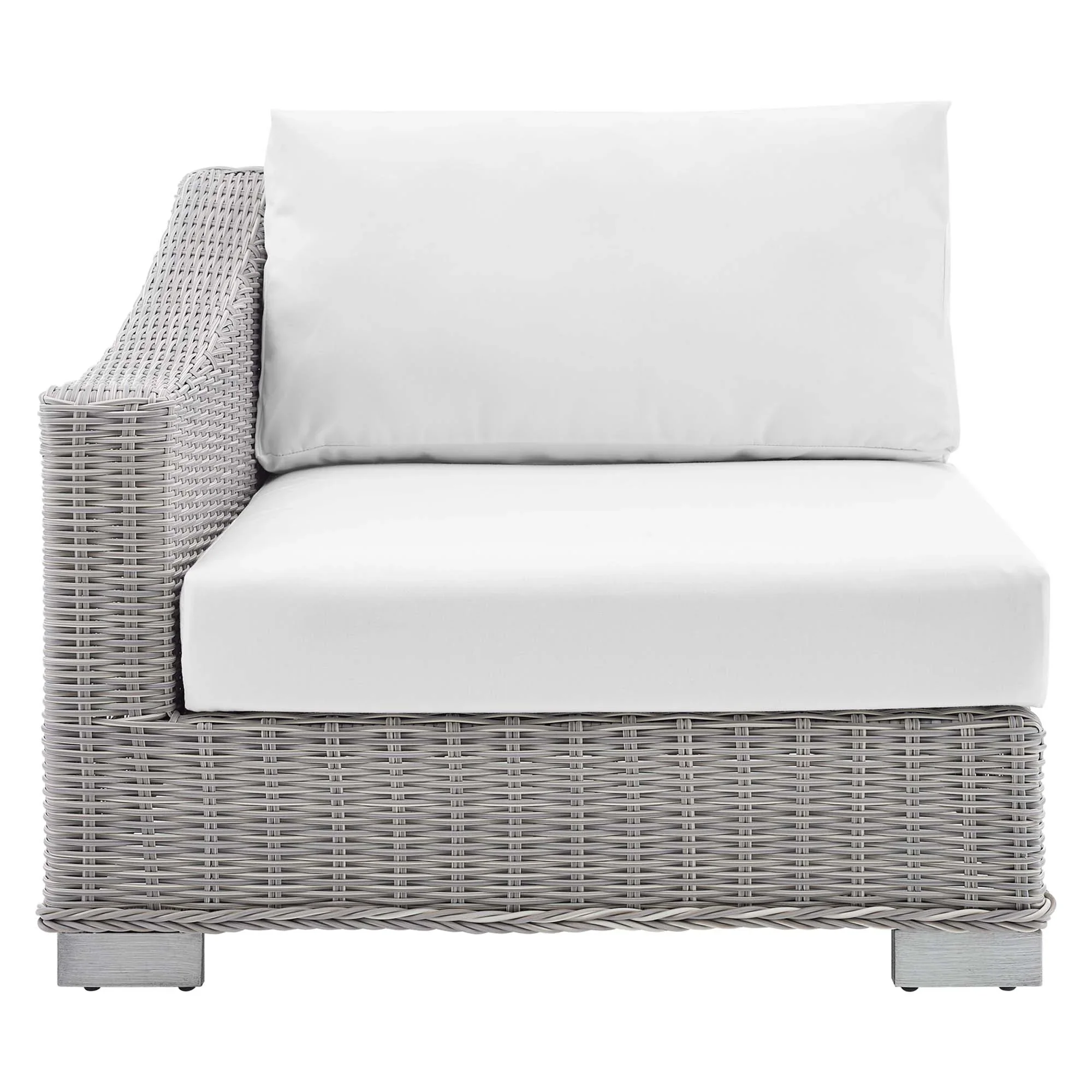 Conway Sunbrella® Outdoor Patio Wicker Rattan Left-Arm Chair - Image 15